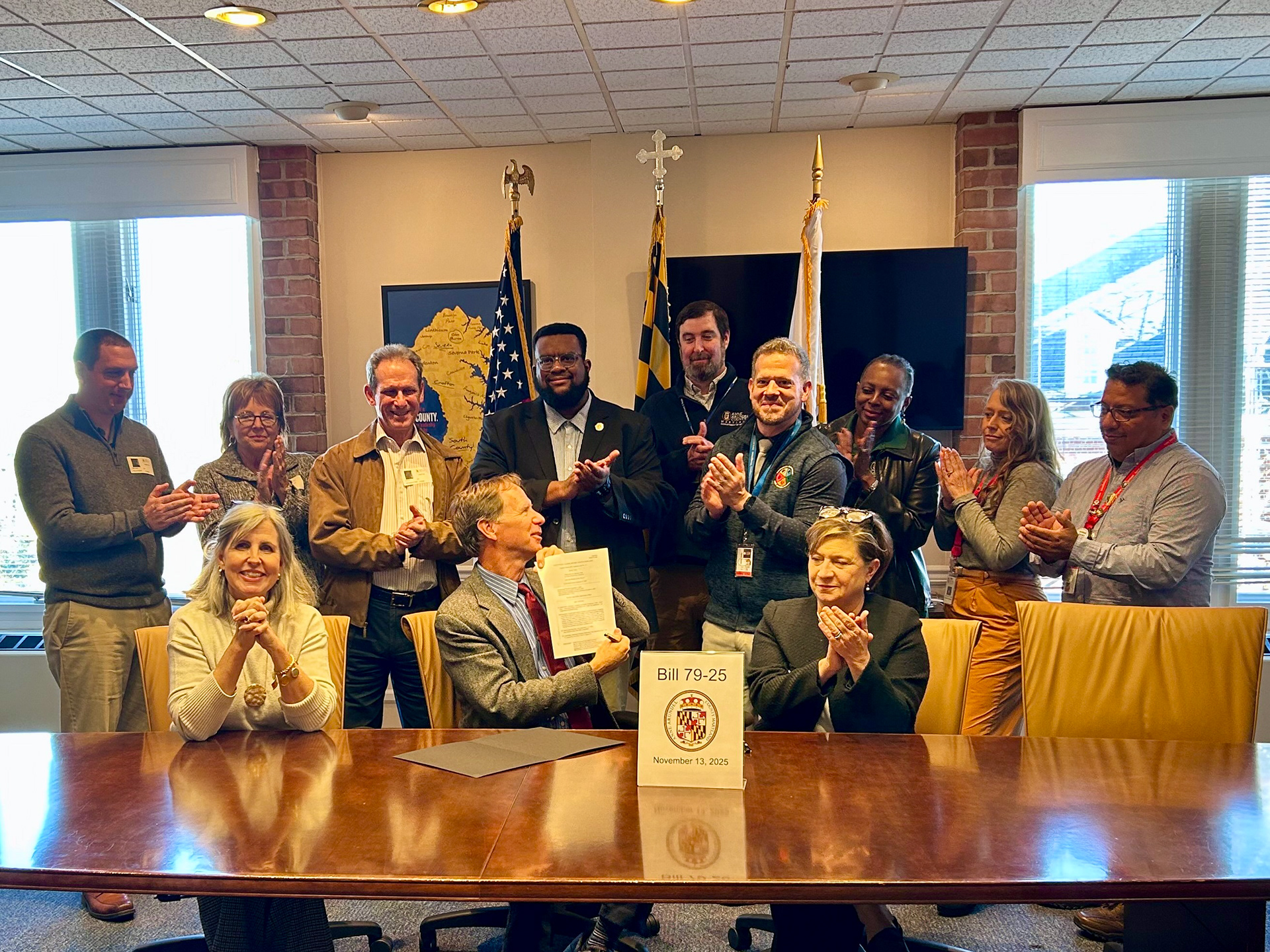 Photo from the 2025 Bill Signing