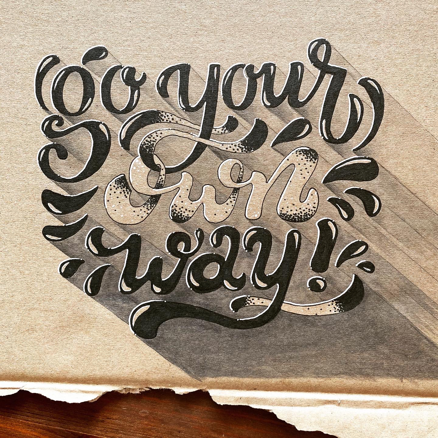 Handlettering Go Your Own Way