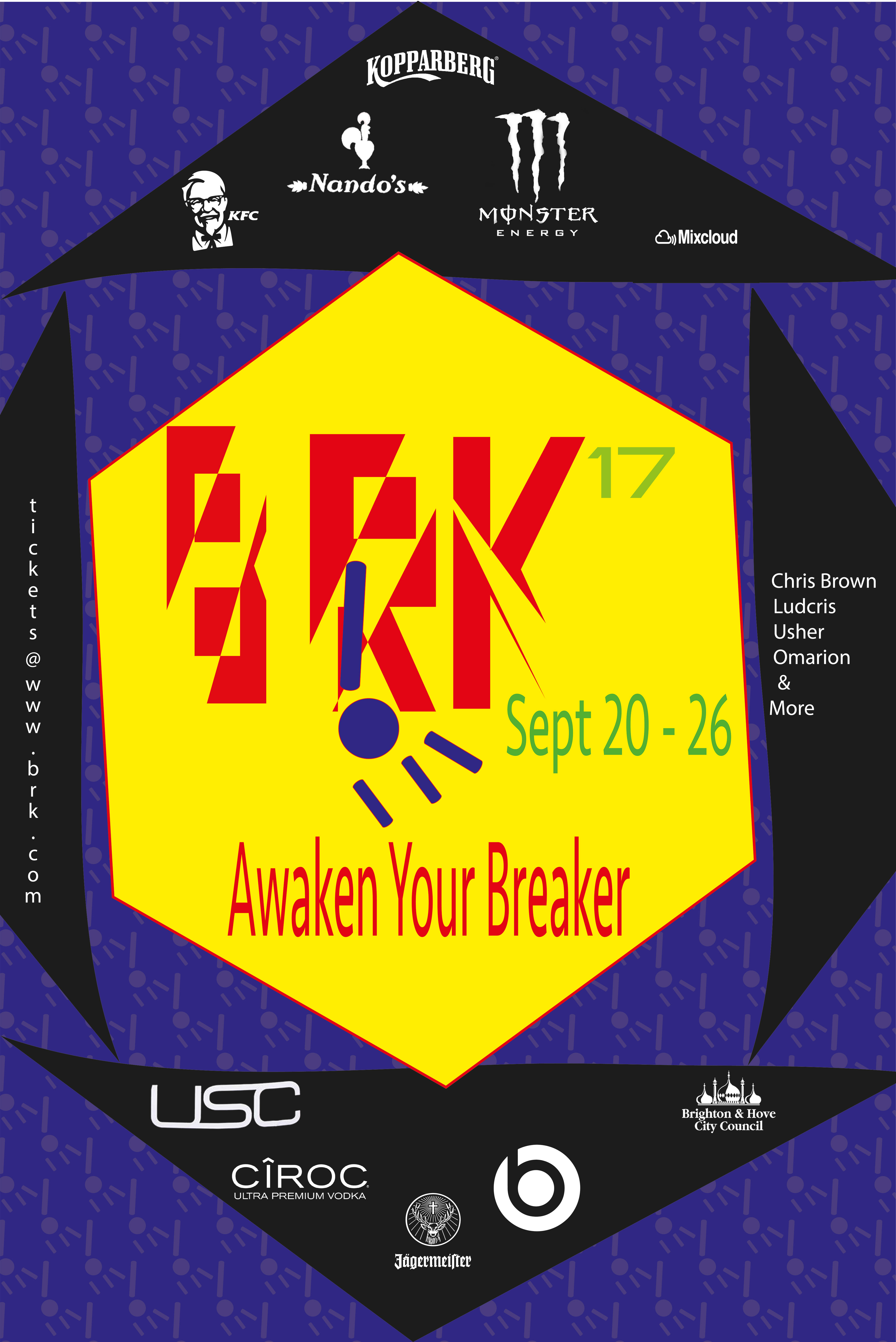 Shown here is the poster created for my project. This project festival does not exist for real.