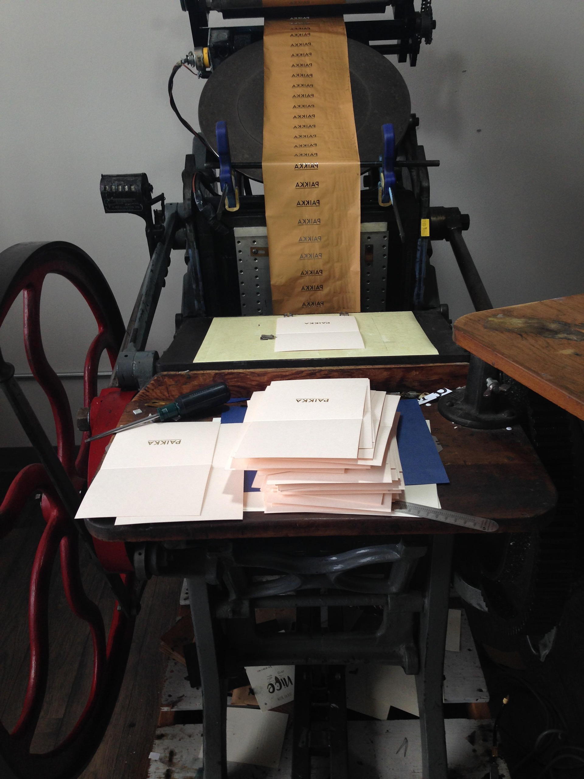 Gold Foil Card Production