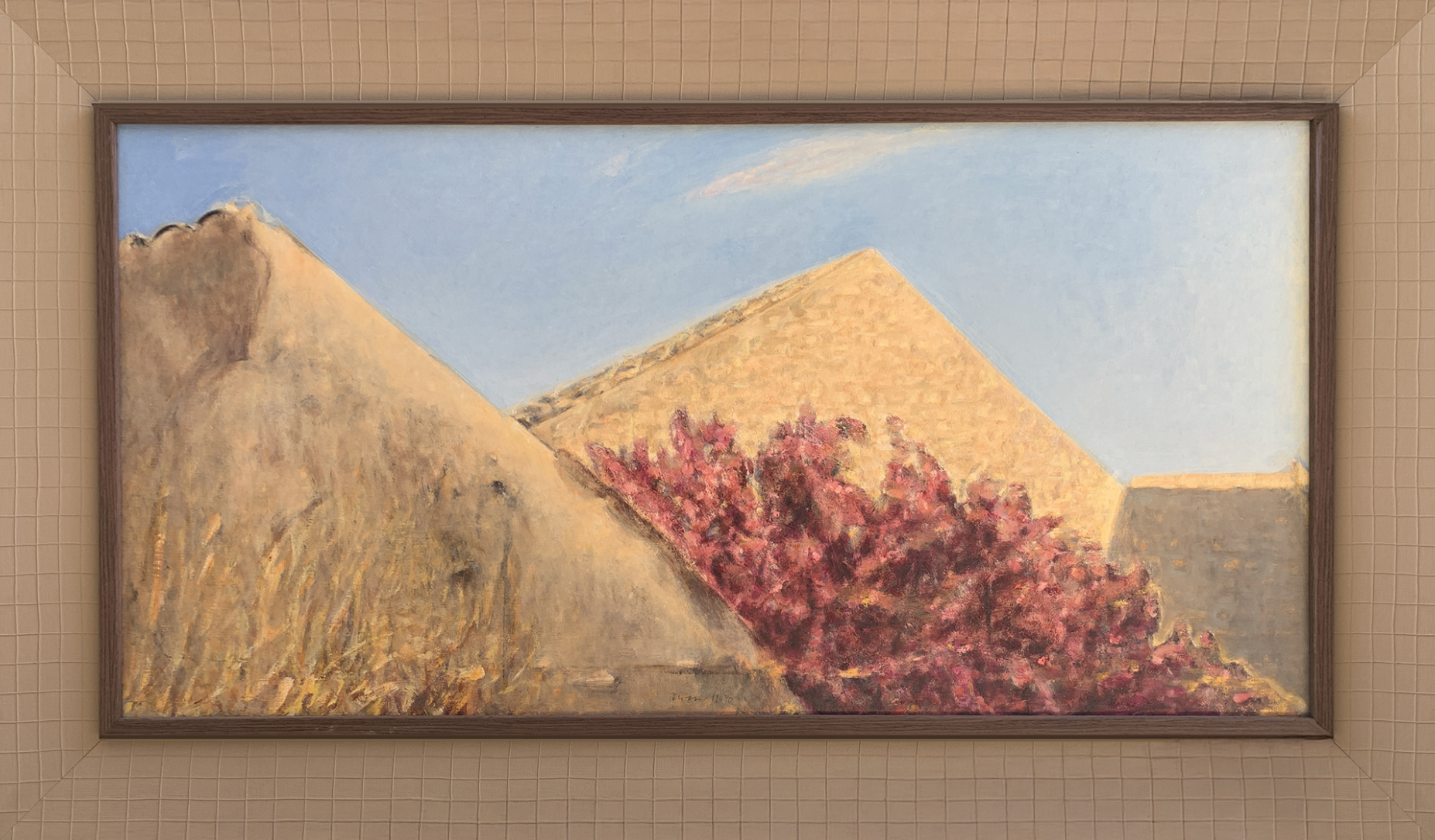 Polizzi - buganville fra le case - Opera Unica - 100x50cm - Euro 3500