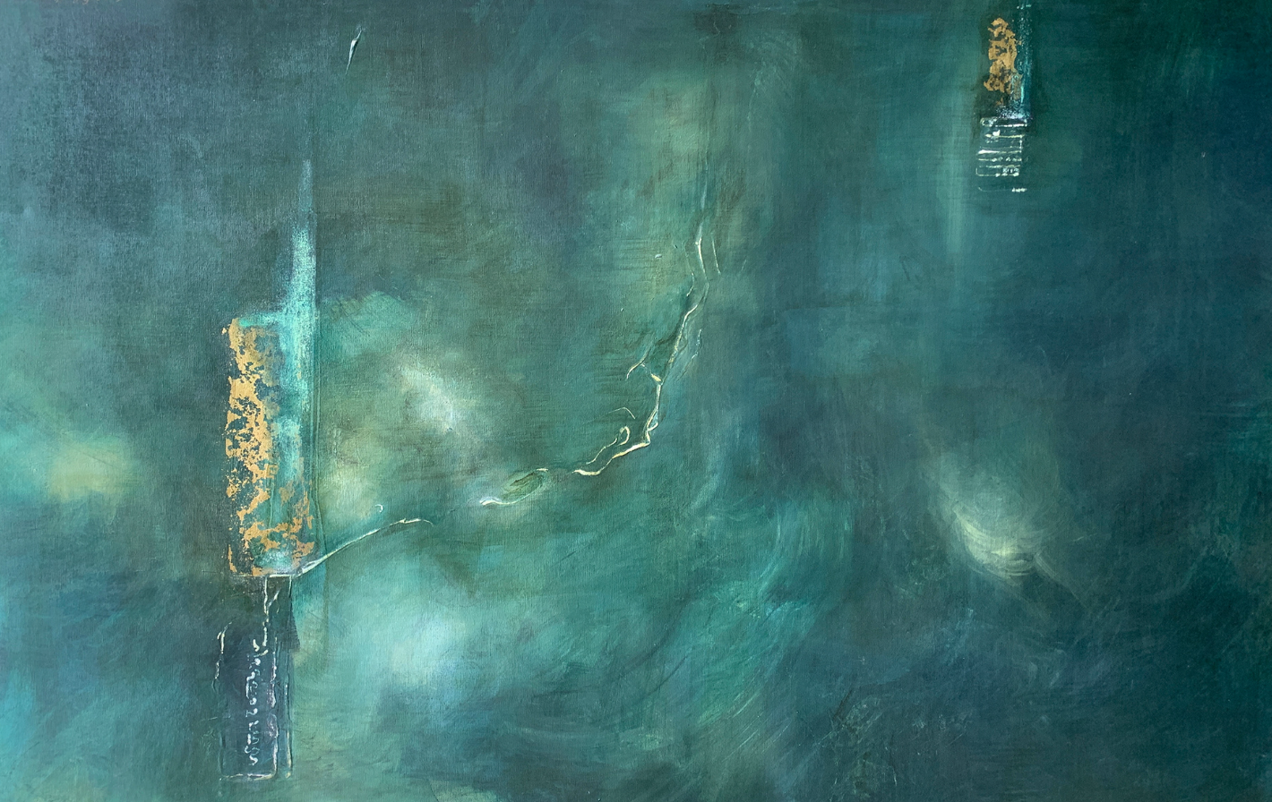 Blundo - Profondo il verde pleriplo -  Tecnica Mista - 140x90cm - Euro 1500