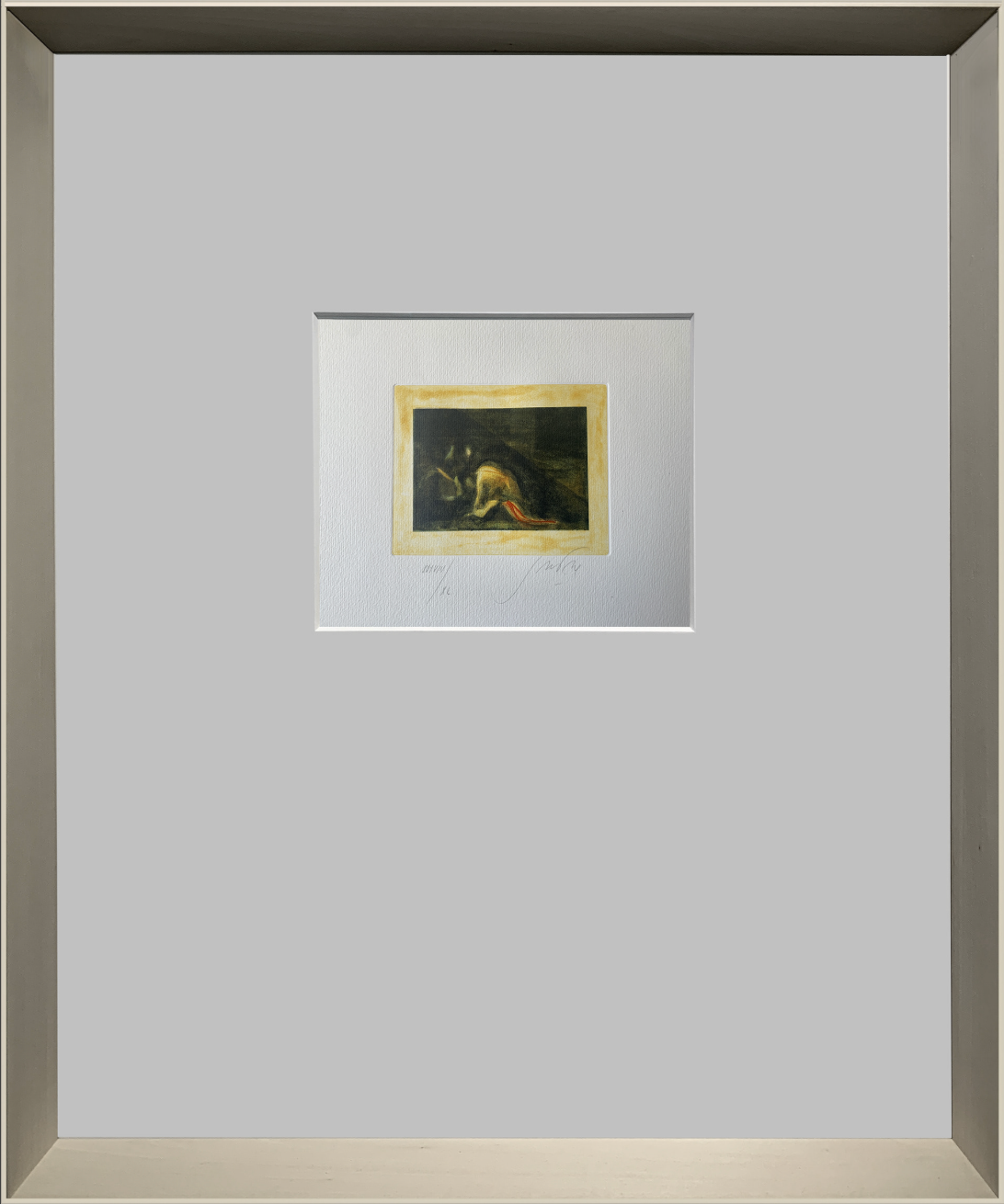 Guccione - Omaggio Caravaggio - Acquatinta Retouché Edizione Limitata - 60x50cm - Euro 2100