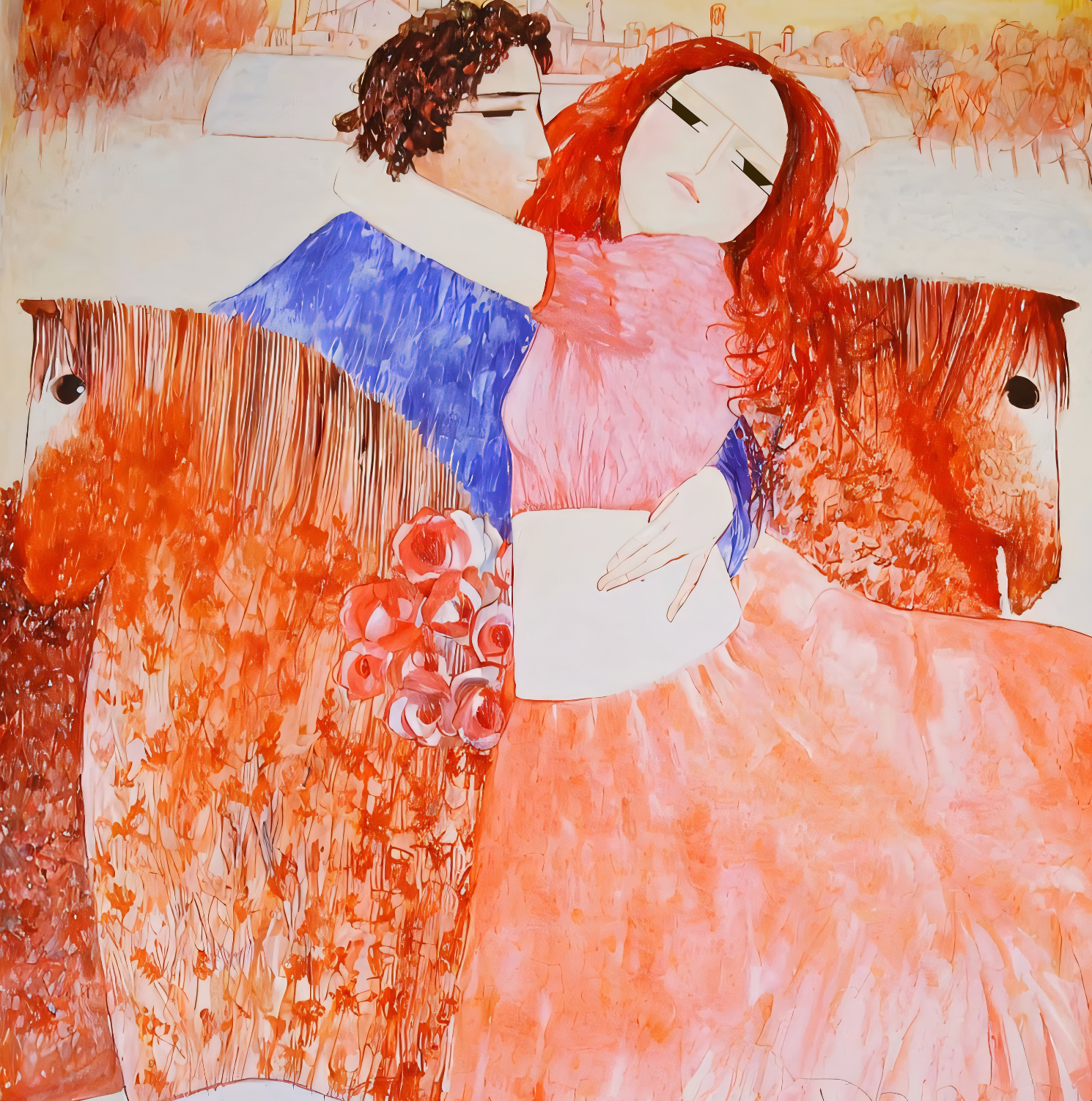  Dariush - Gli innamorati - 50x50cm - Euro 1450