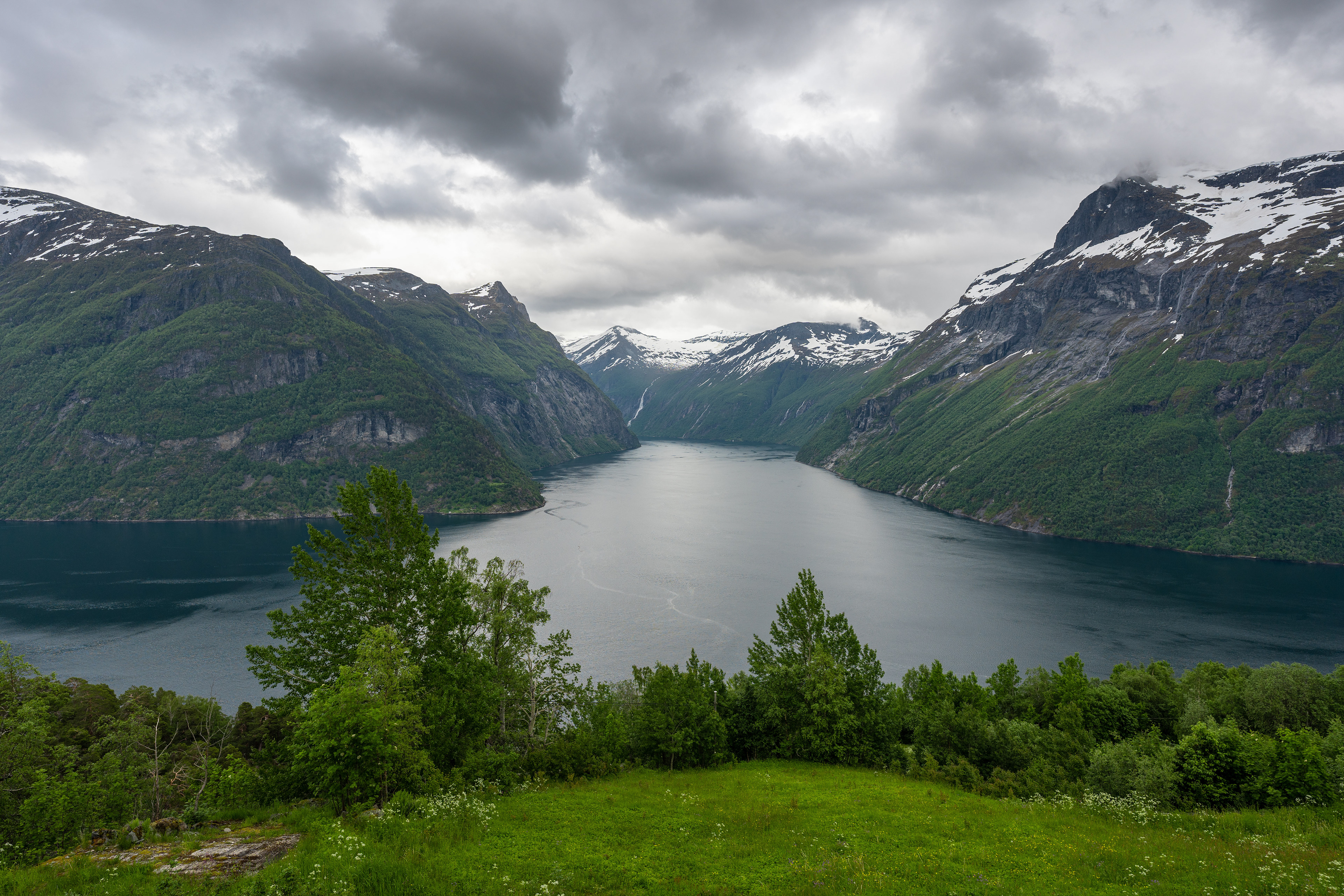 Geirangerfjord Viewpoint on Fv60 near Hellesylt