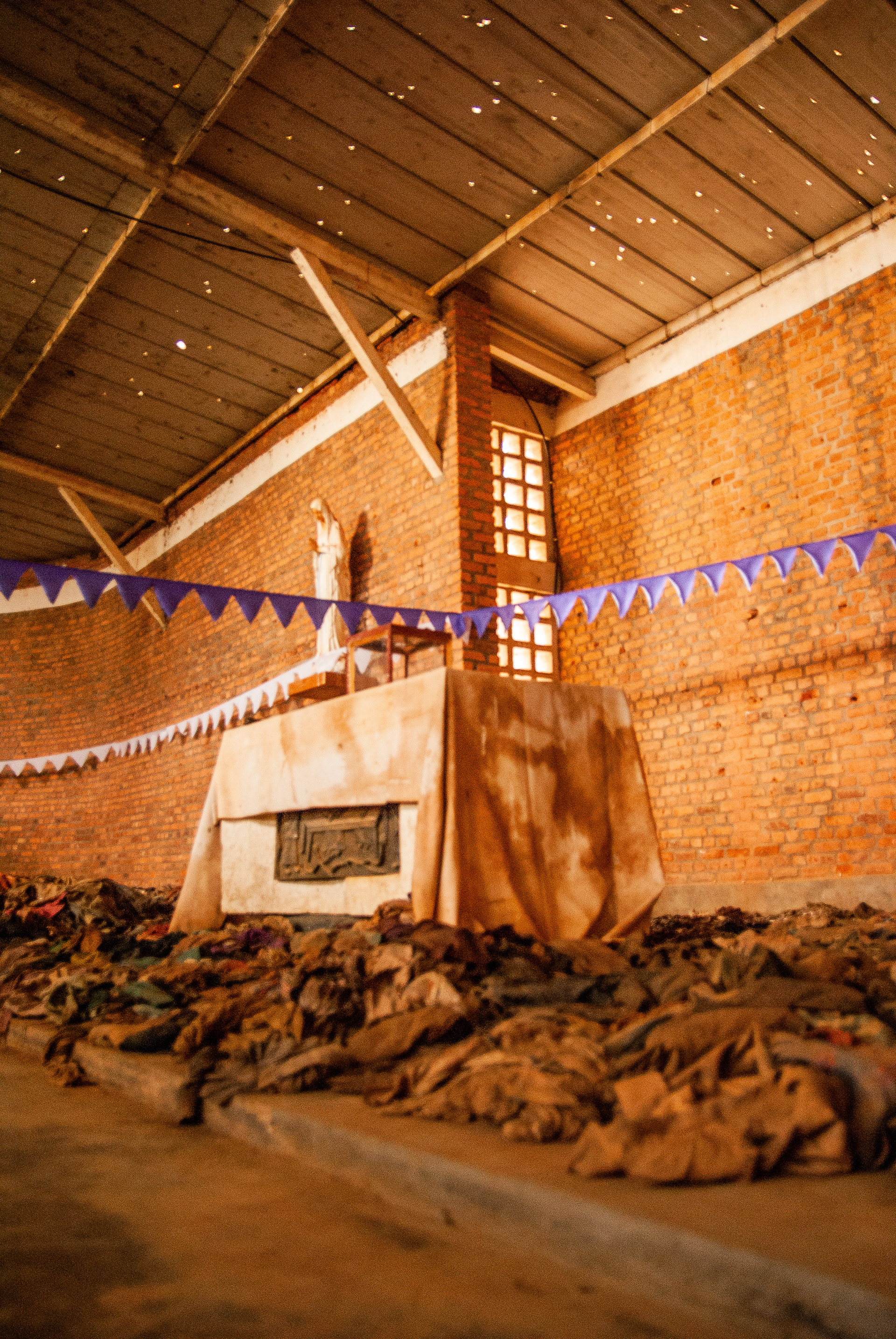 Nyamata Church where around 50,000 victims were killed and are buried.