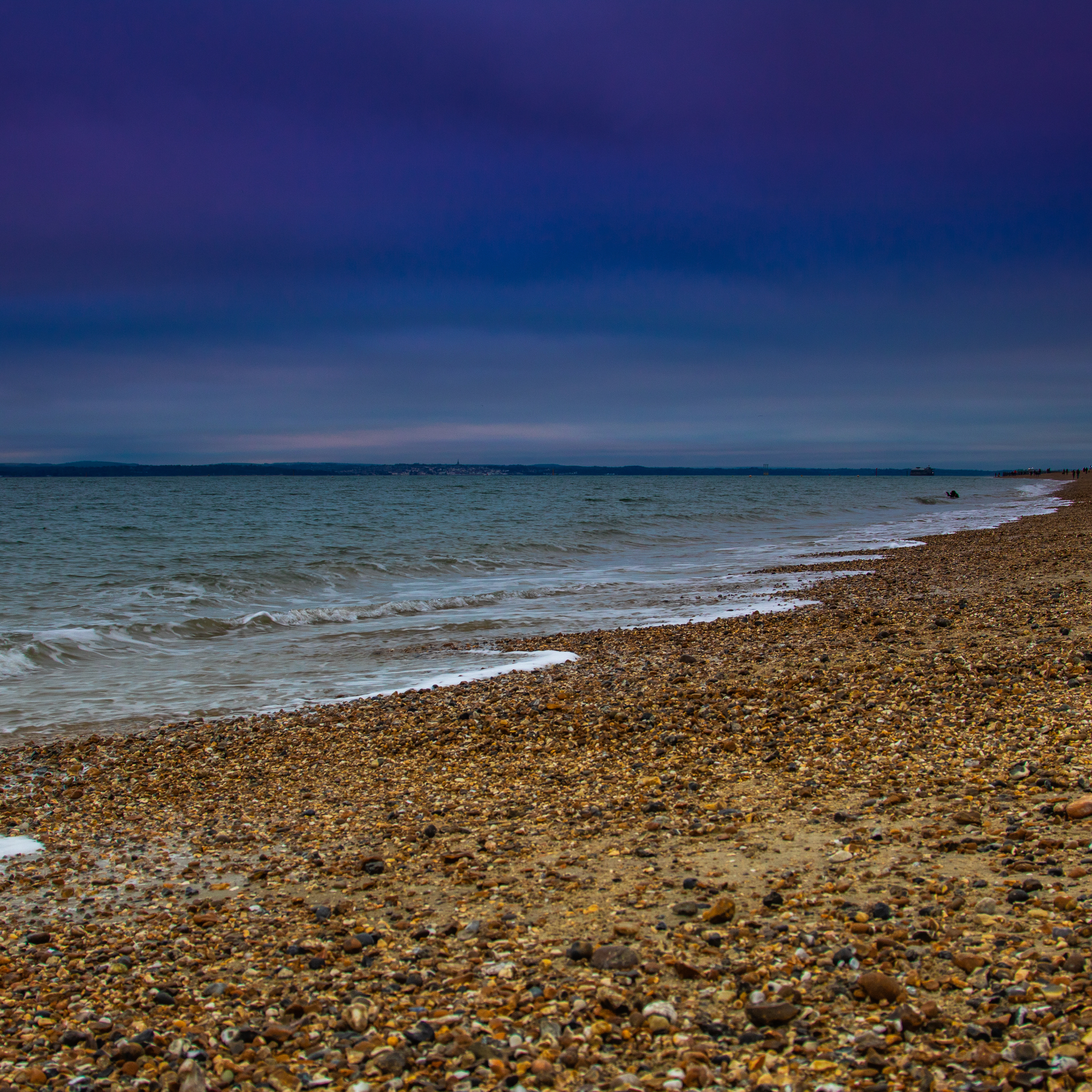 Southsea Beach At Dusk