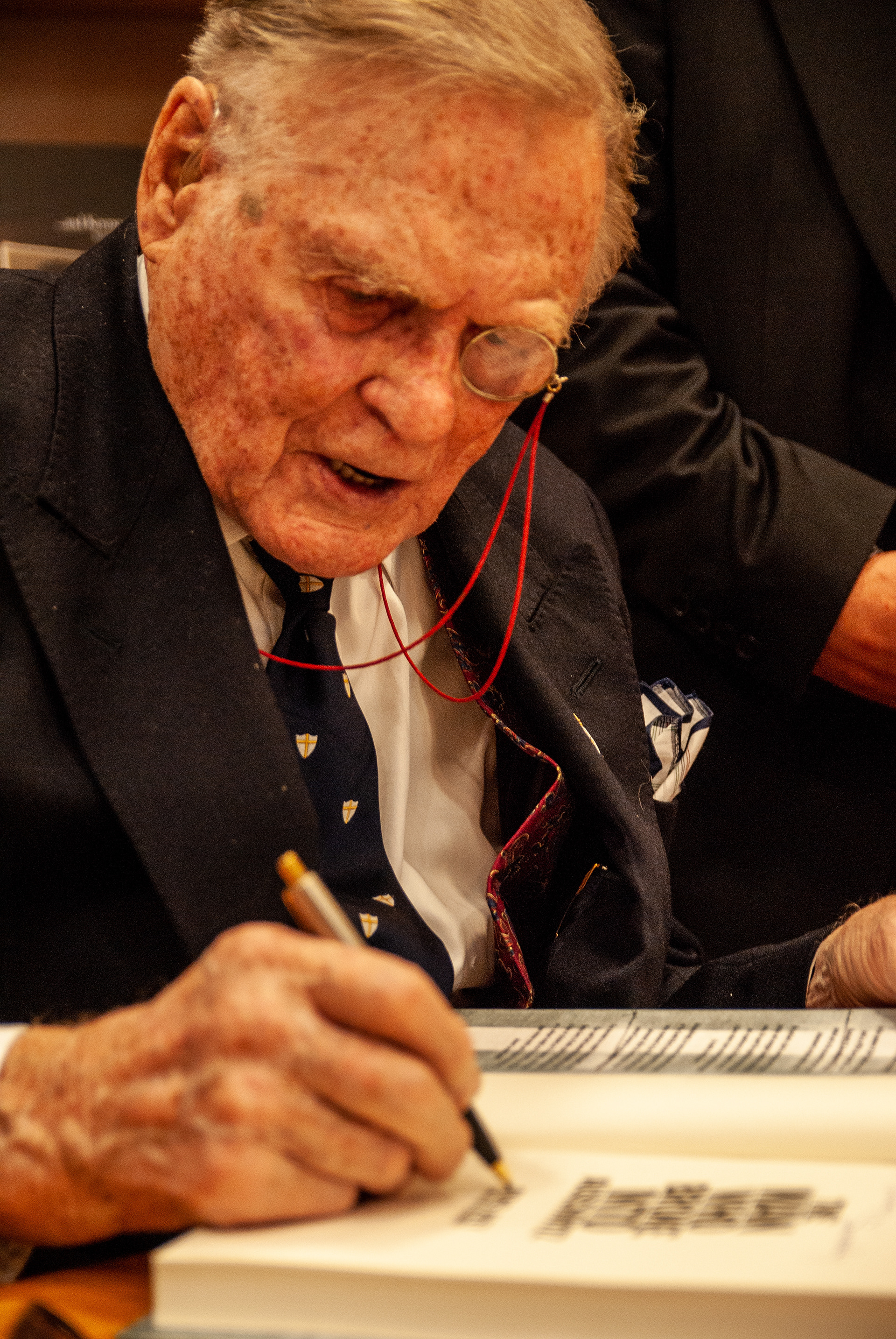 Events photography - here a book signing with the late Denis Avey