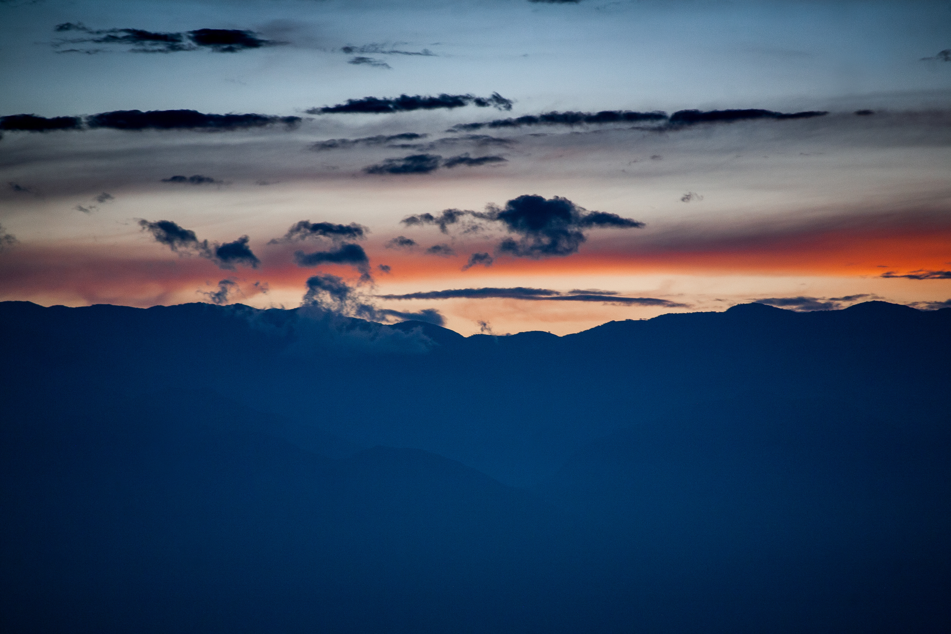 Sunset Over The Congolese Mountains