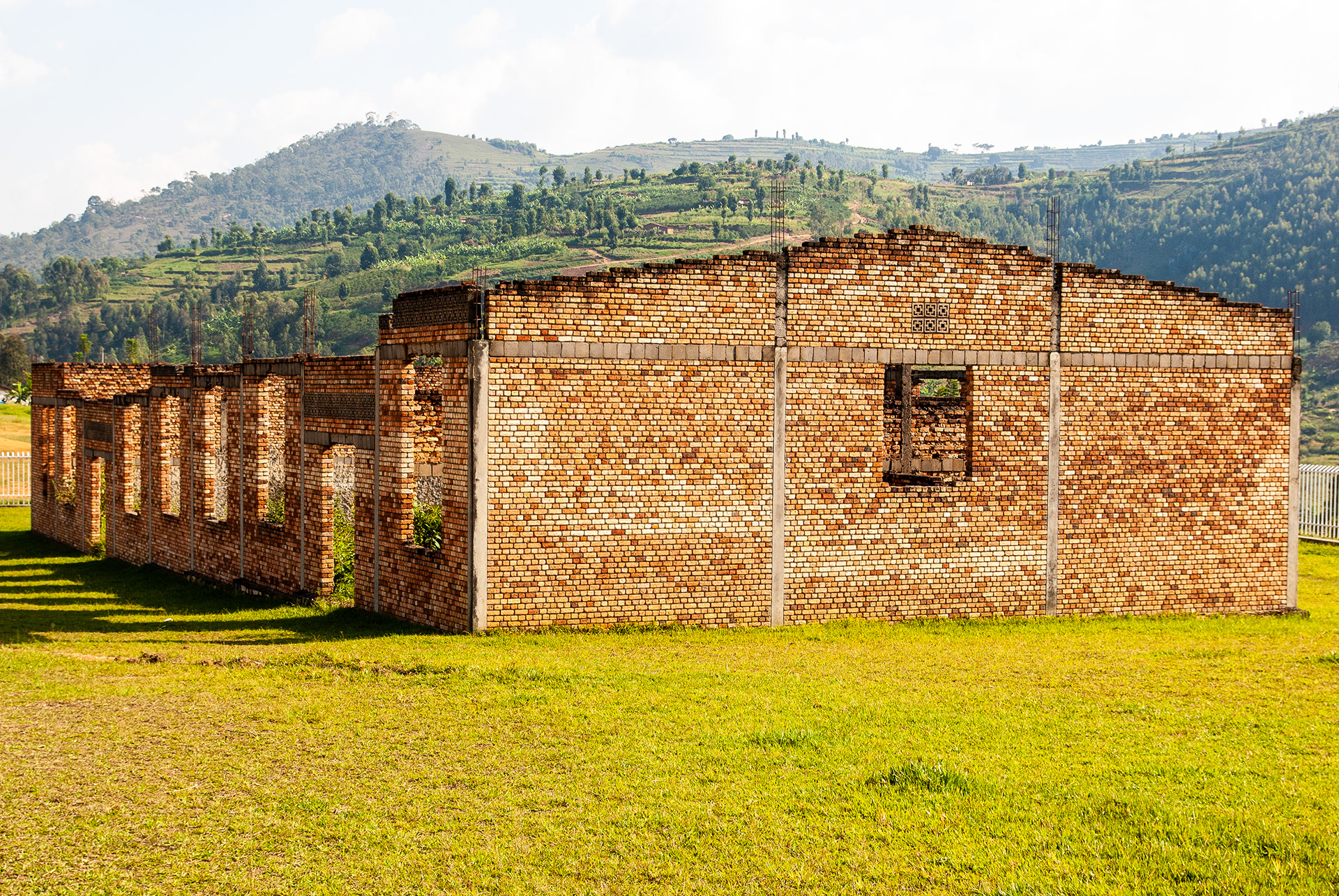 One of the school buildings at Murambi Genocide Memorial Site, Gikongoro, Rwanda