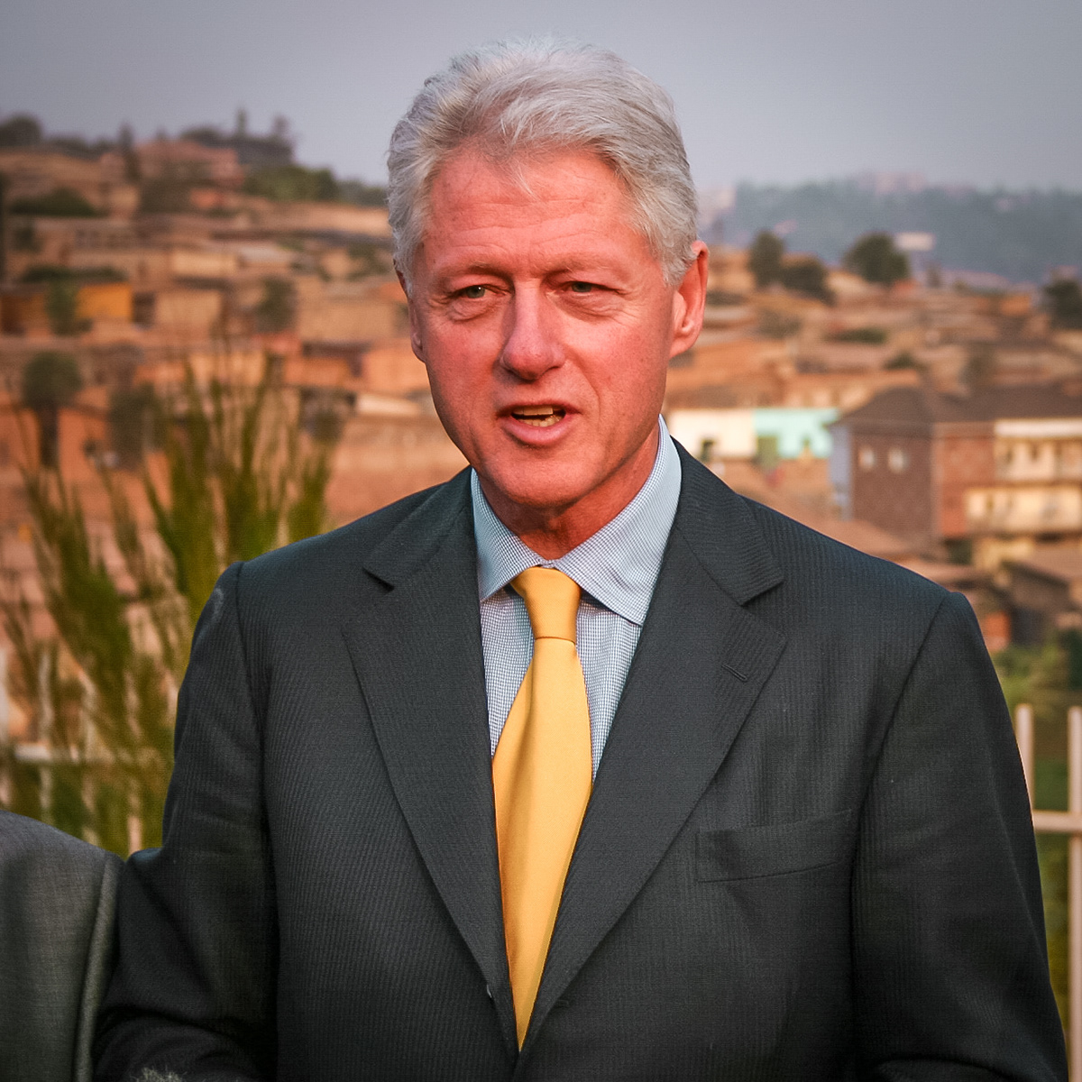 Former US President, Bill Clinton at Kigali Genocide Memorial