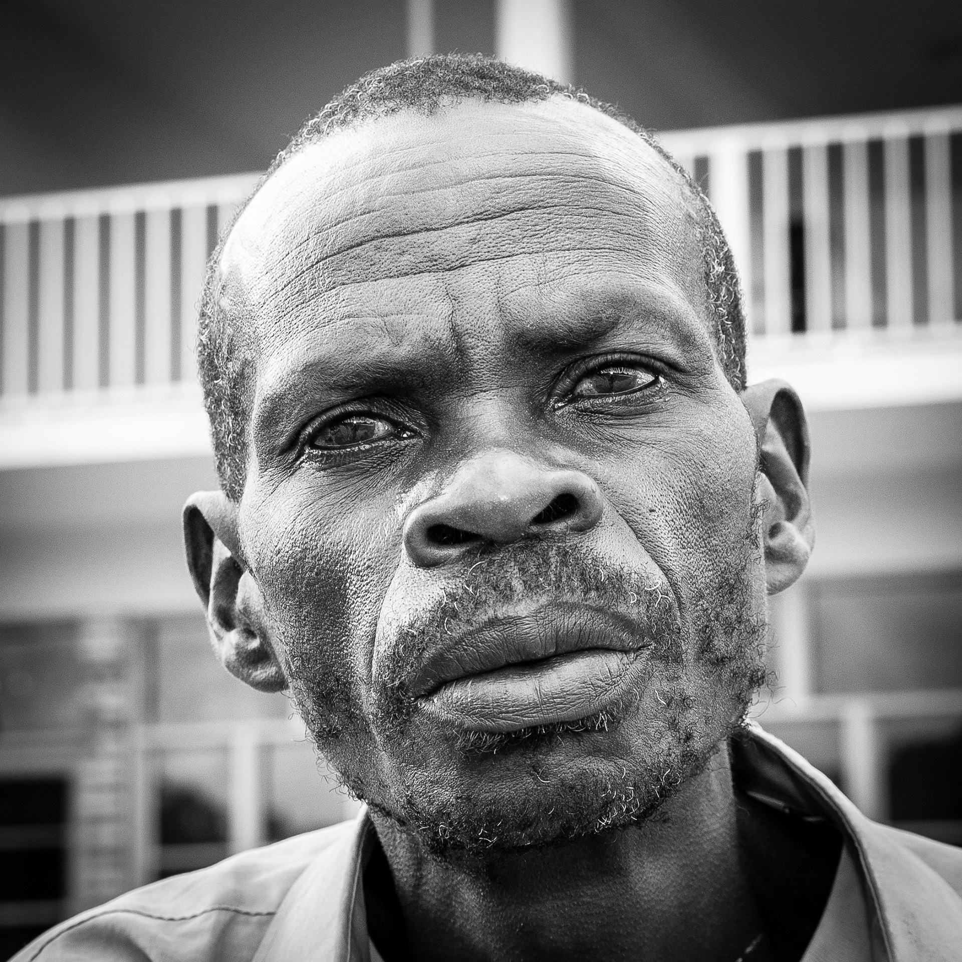 A perpetrator of genocide at Murambi Genocide Memorial Centre, Gikongoro, Rwanda.