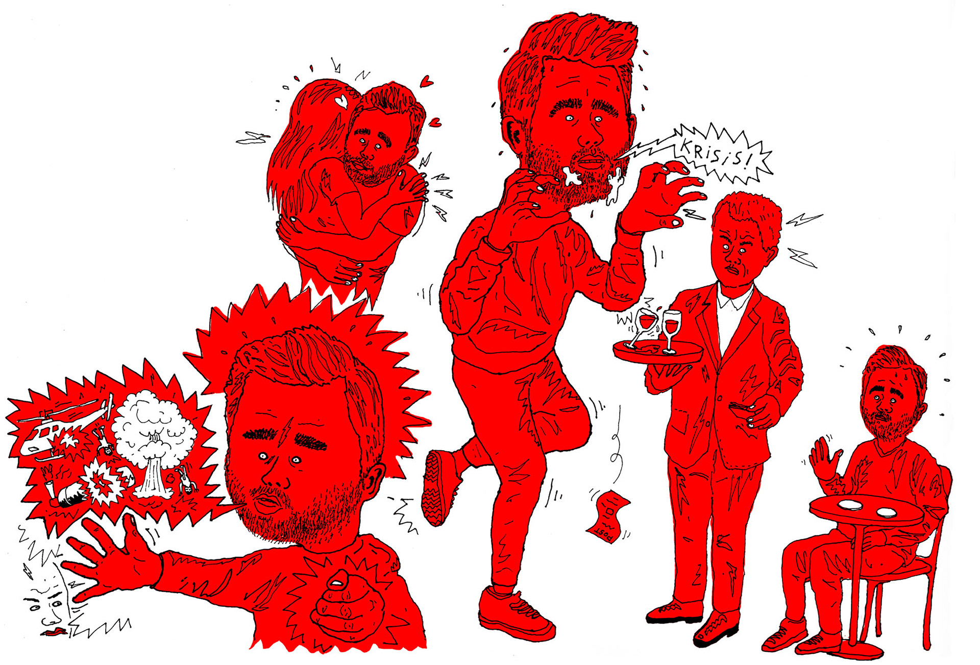 Arkward social behaviour for Volkskrant Magazine
