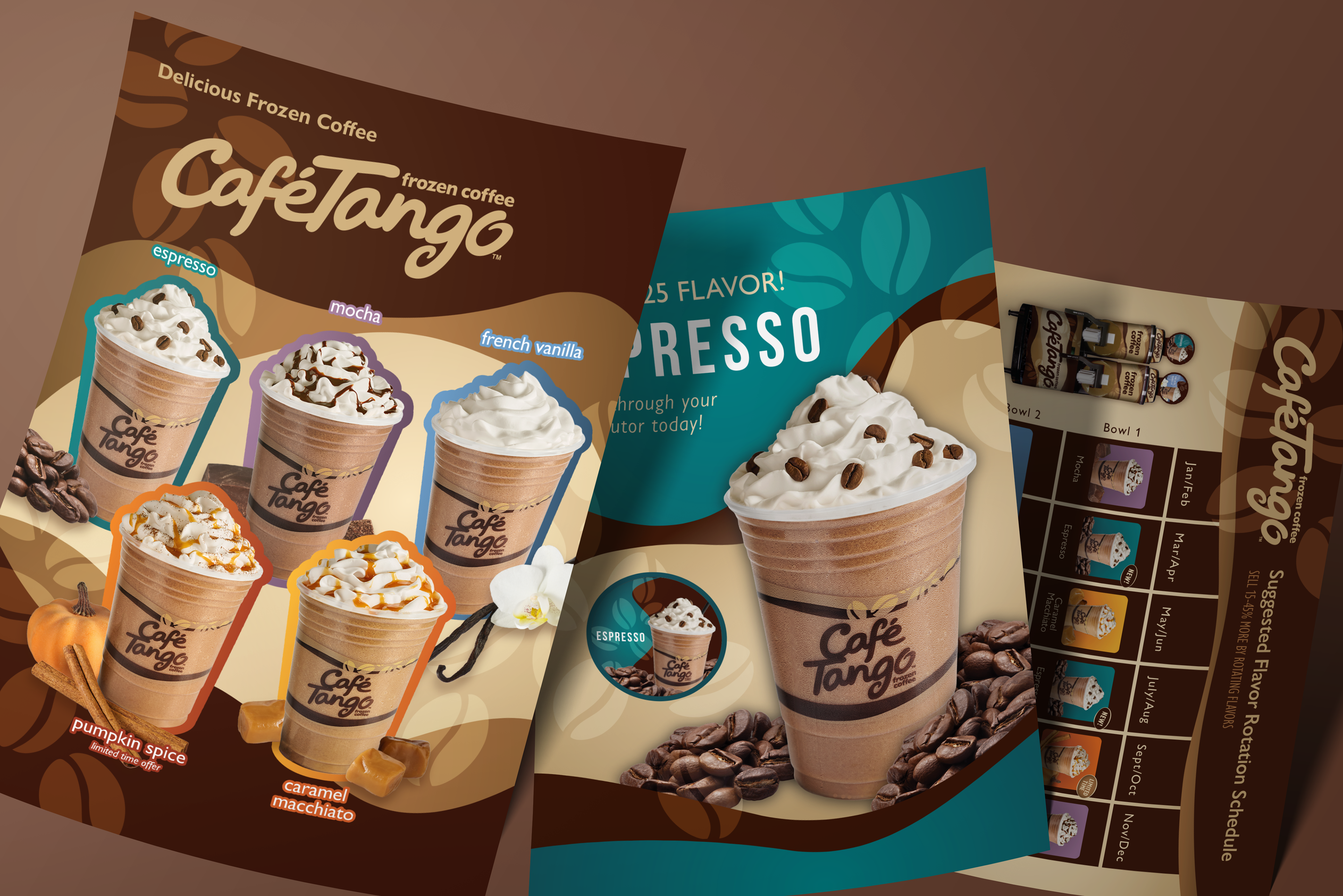 Various Cafe Tango Flyers