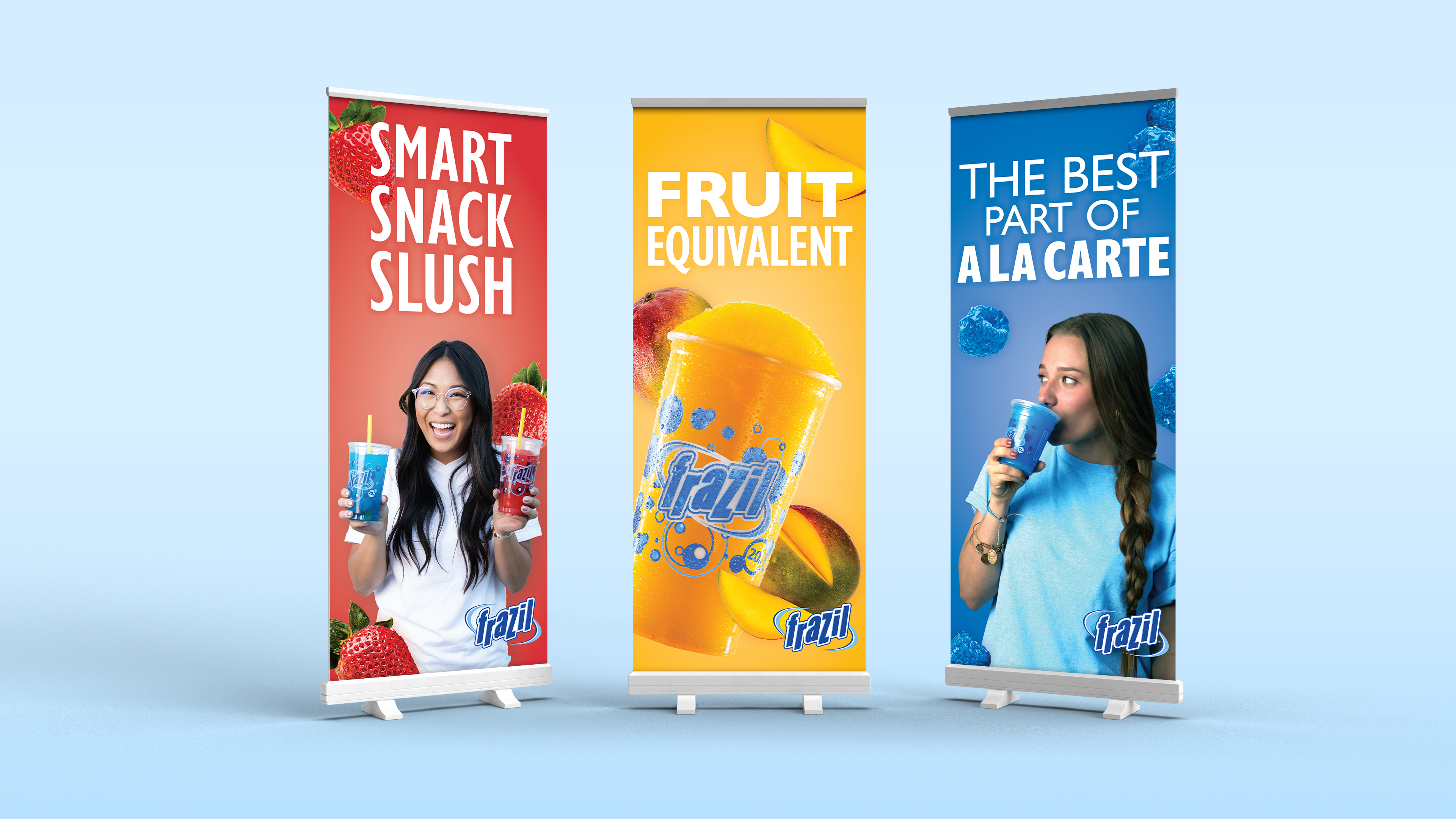 Frazil 100% Juice Slide-up Banners