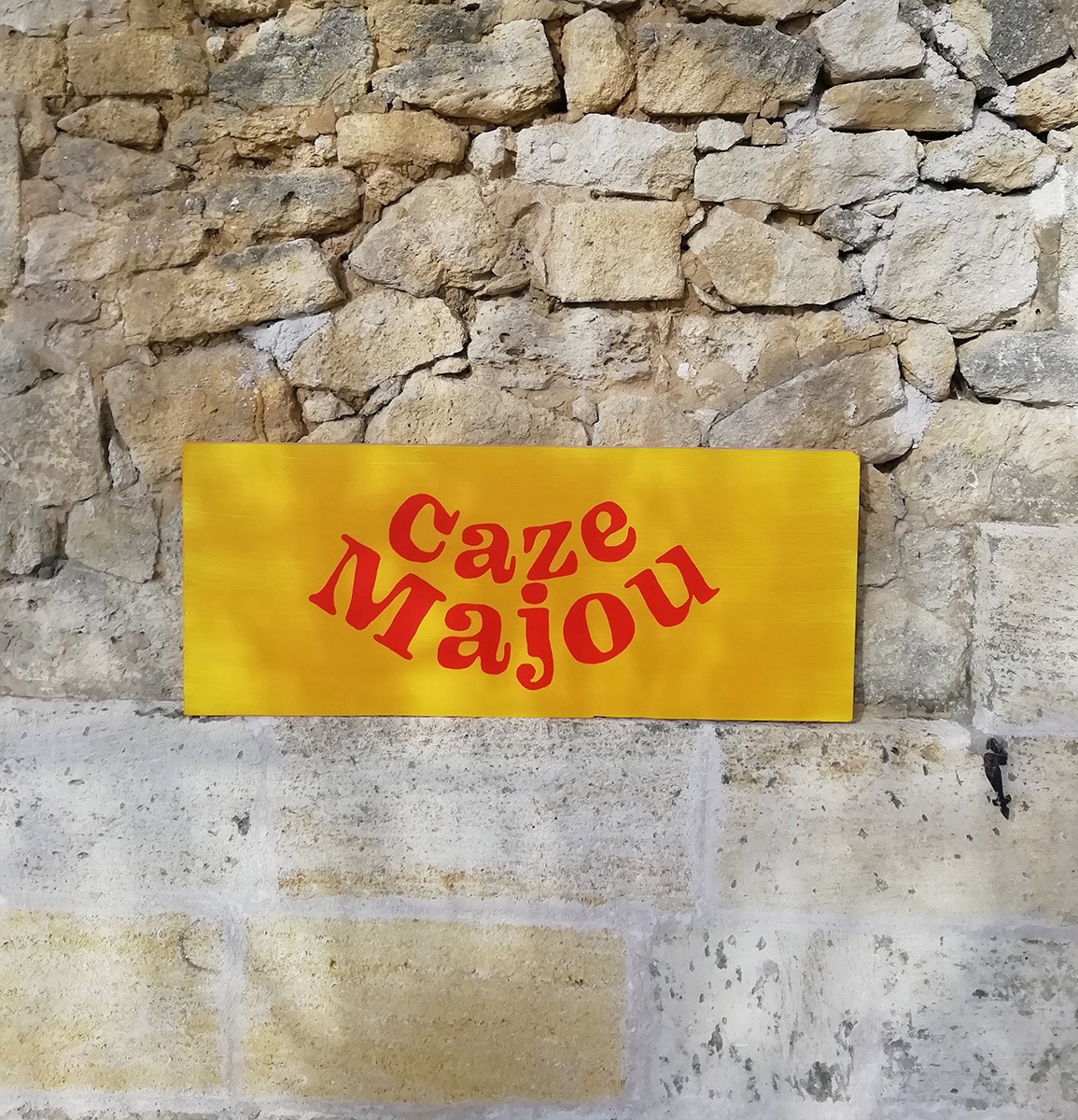 Caze Majou peint main