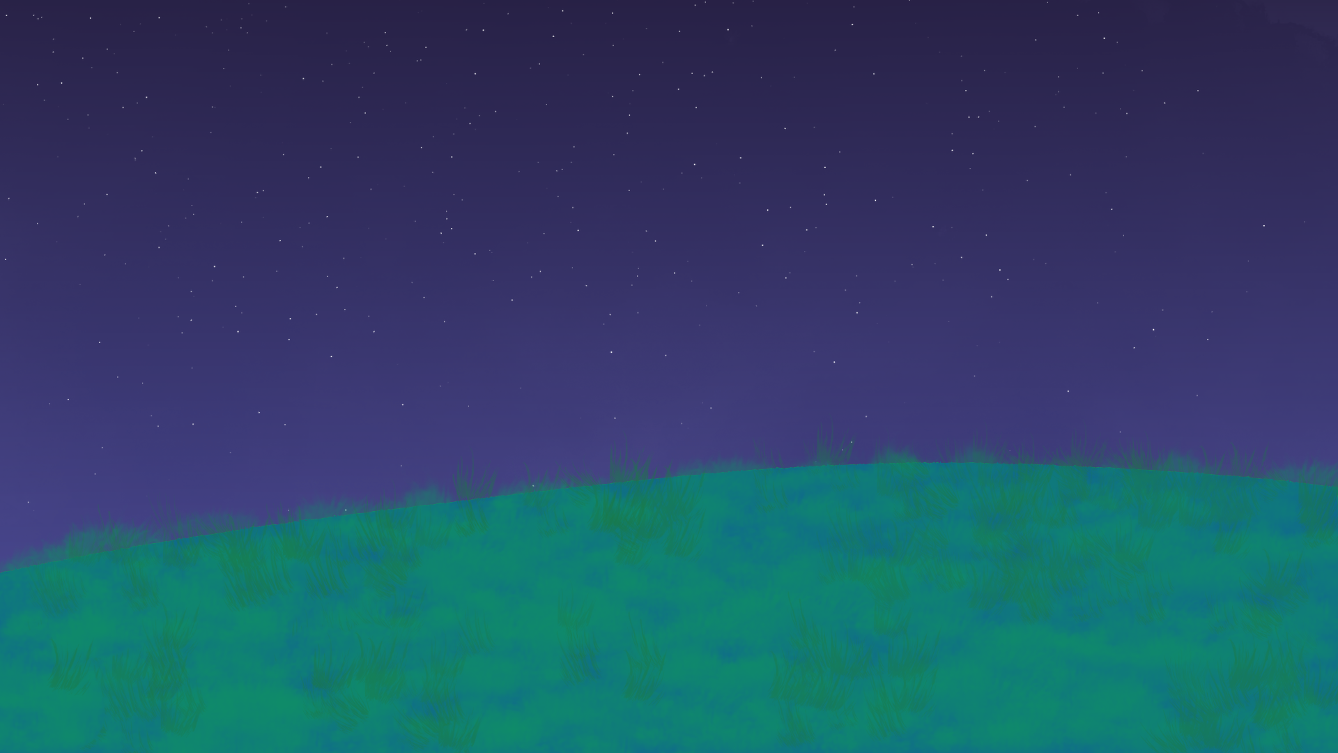 Grassy Hill, Night Sky