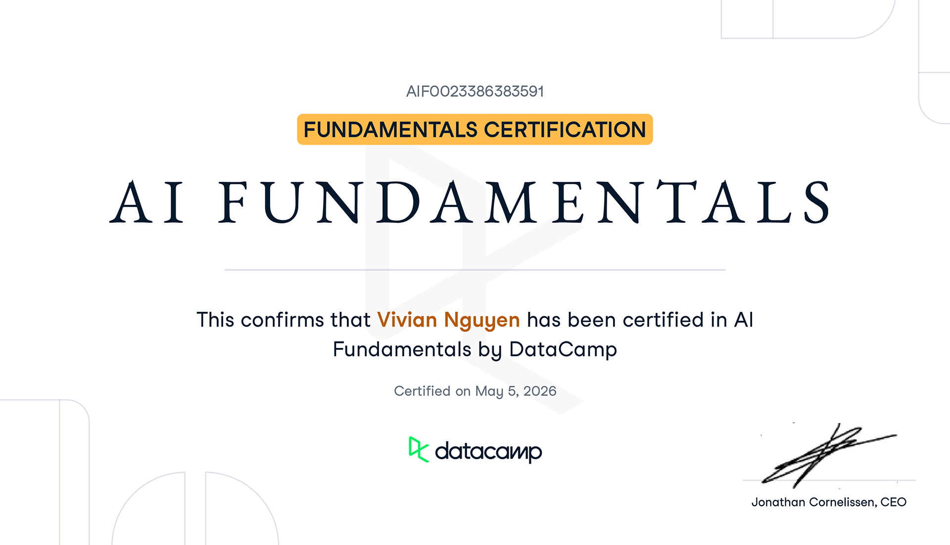 DataCamp Course 2026