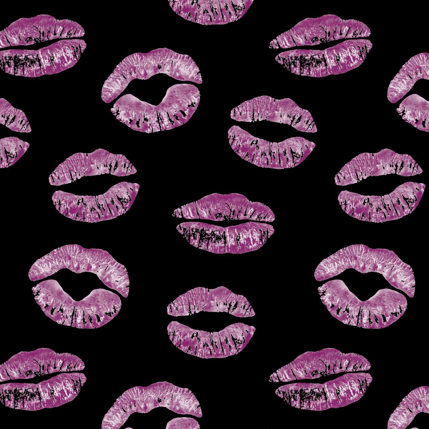 LIPS KISSES SMOOCHES - VIOLET PURPLE / BLACK