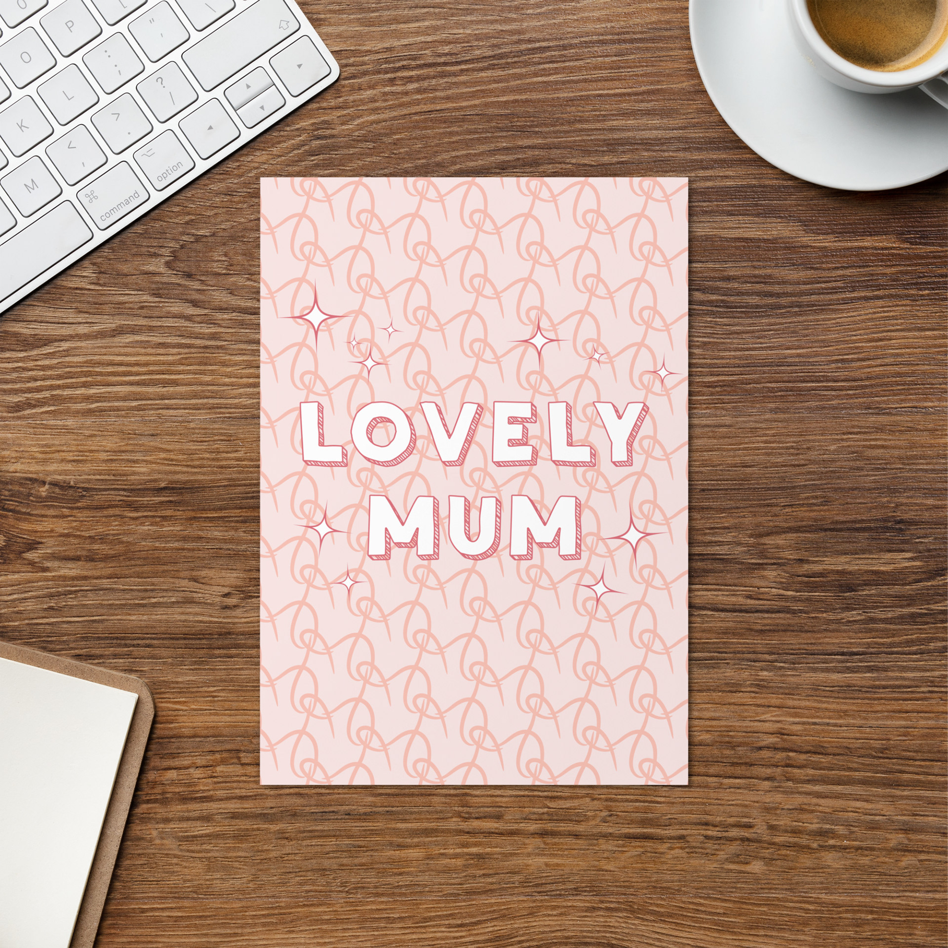 LOVELY MUM - PEACH BLUSH_GREETING CARD 2