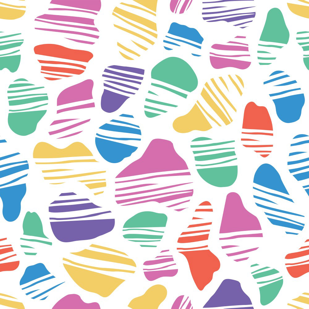 SPOTTED OKAPI PATTERN ~ RAINBOW