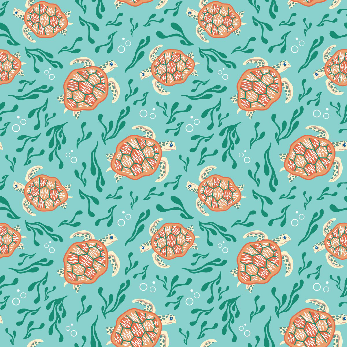 SEA TURTLES PATTERN