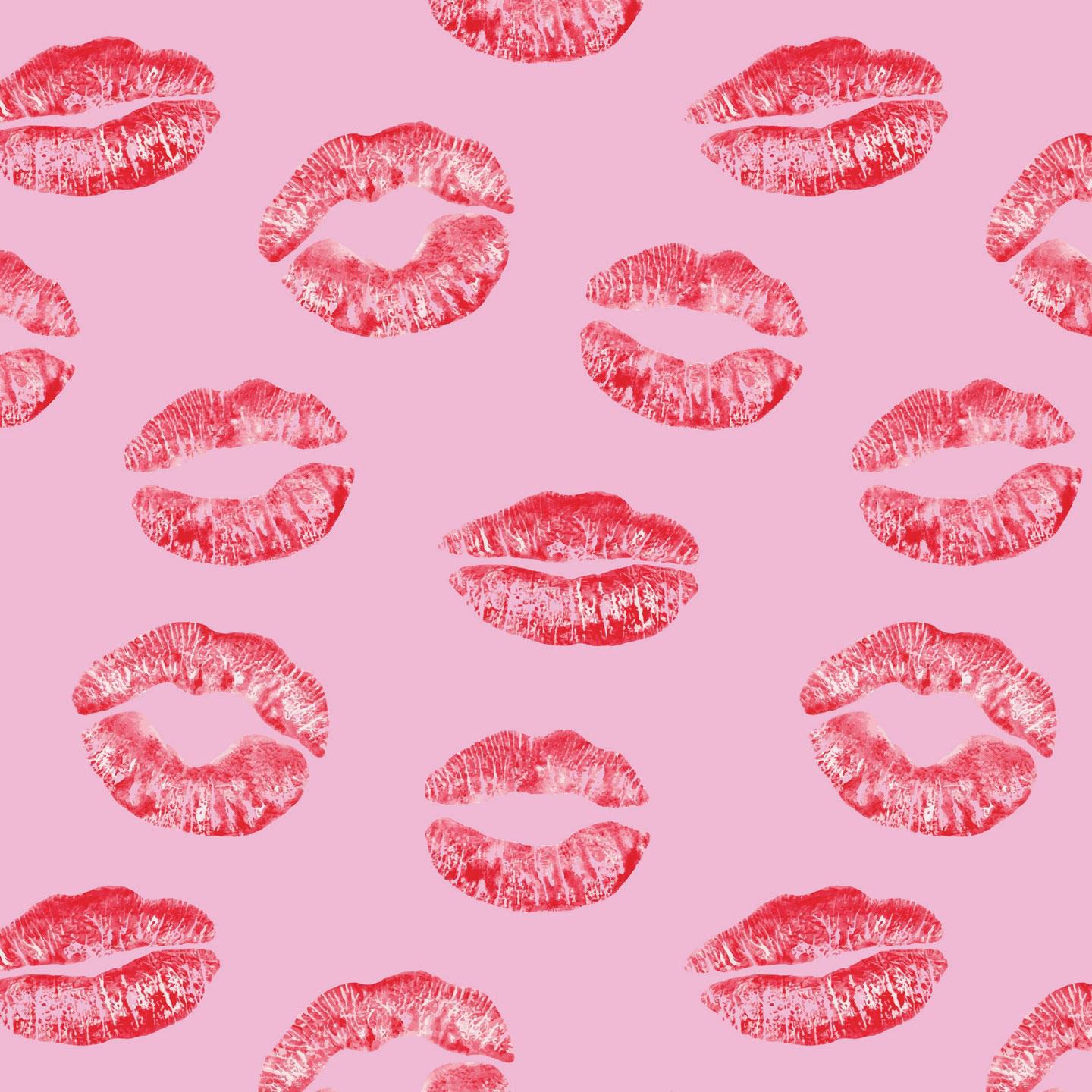 LIPS KISSES SMOOCHES - RED & PRETTY PINK