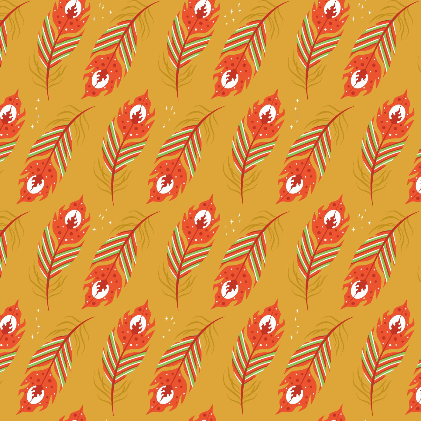 PHOENIX FEATHERS - GOLD LEGEND