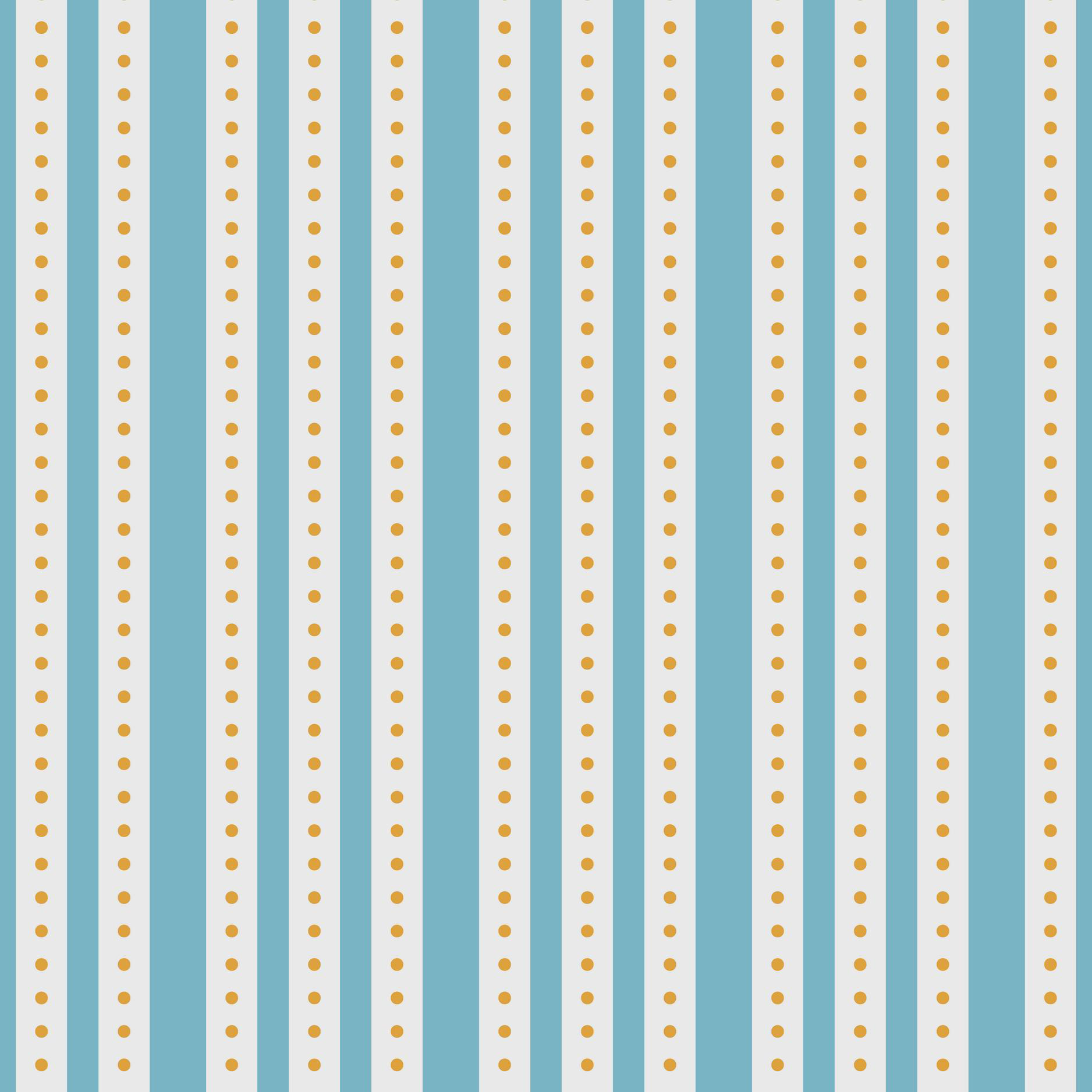 TICKLING STRIPES 1 - GREEK BLUE, GOLD & WHITE