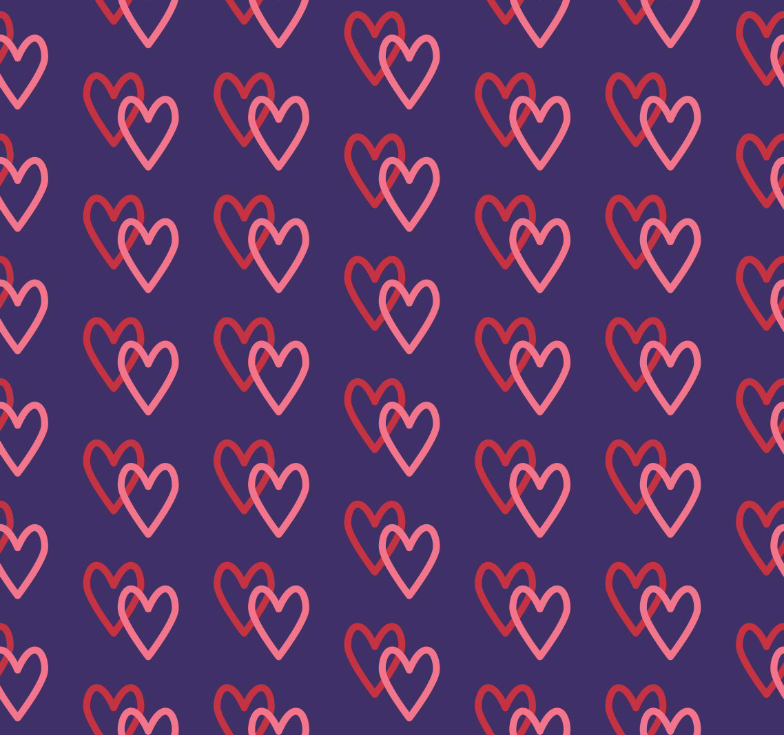 TWO HEARTS - PURPLE