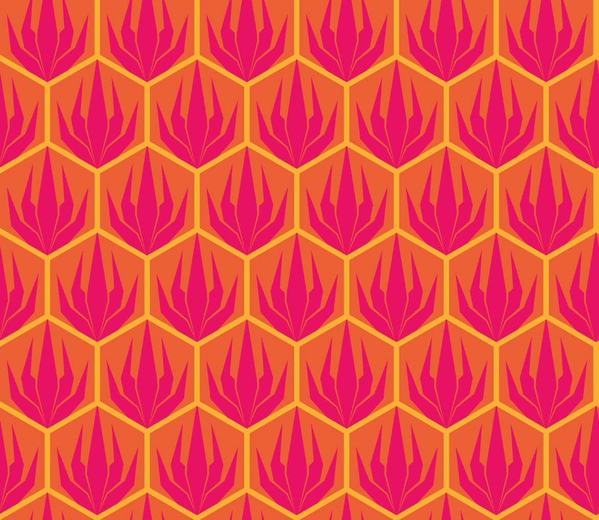 PALM ART DECO - ELECTRIC SUNSET