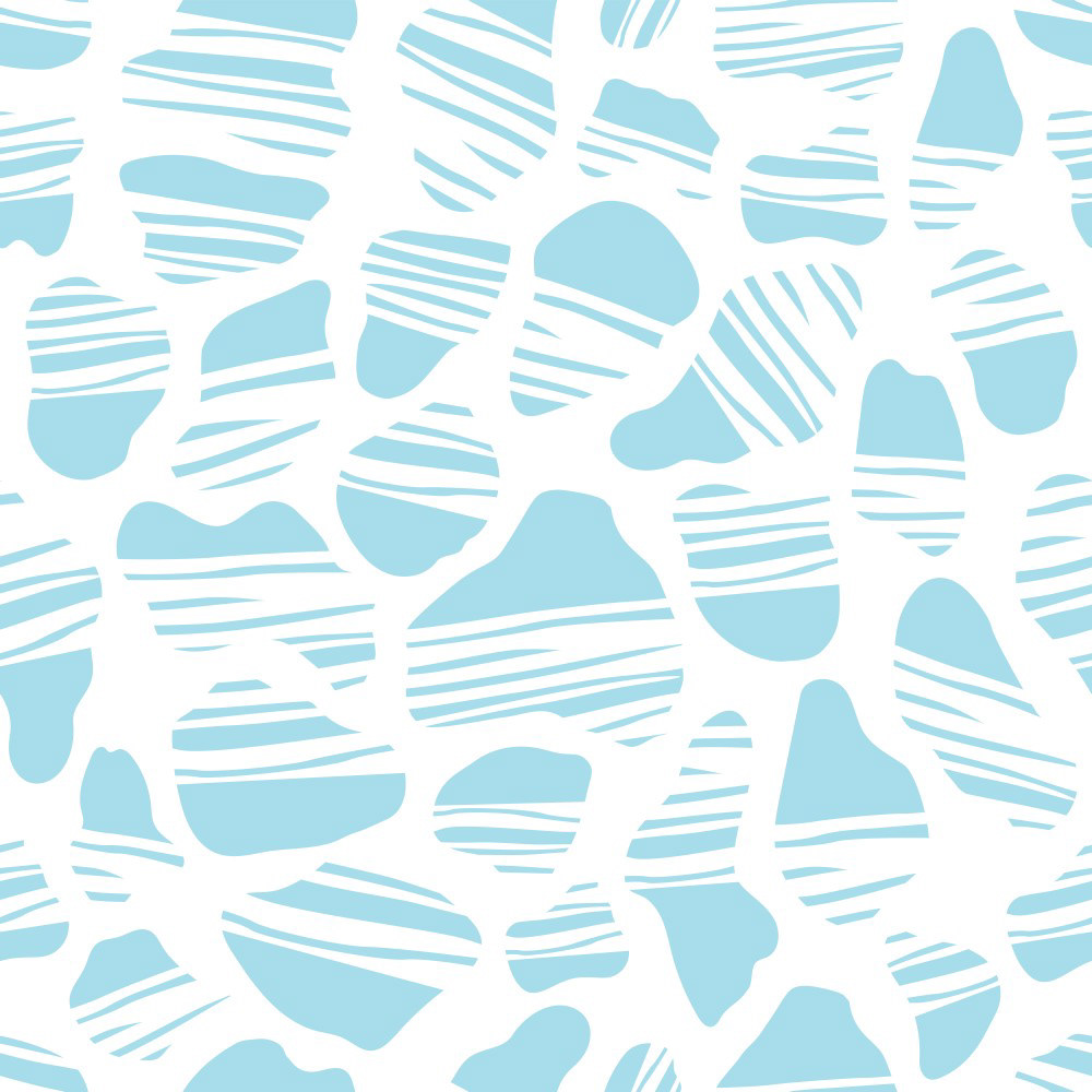 SPOTTED OKAPI PATTERN ~ ISLAND BLUE