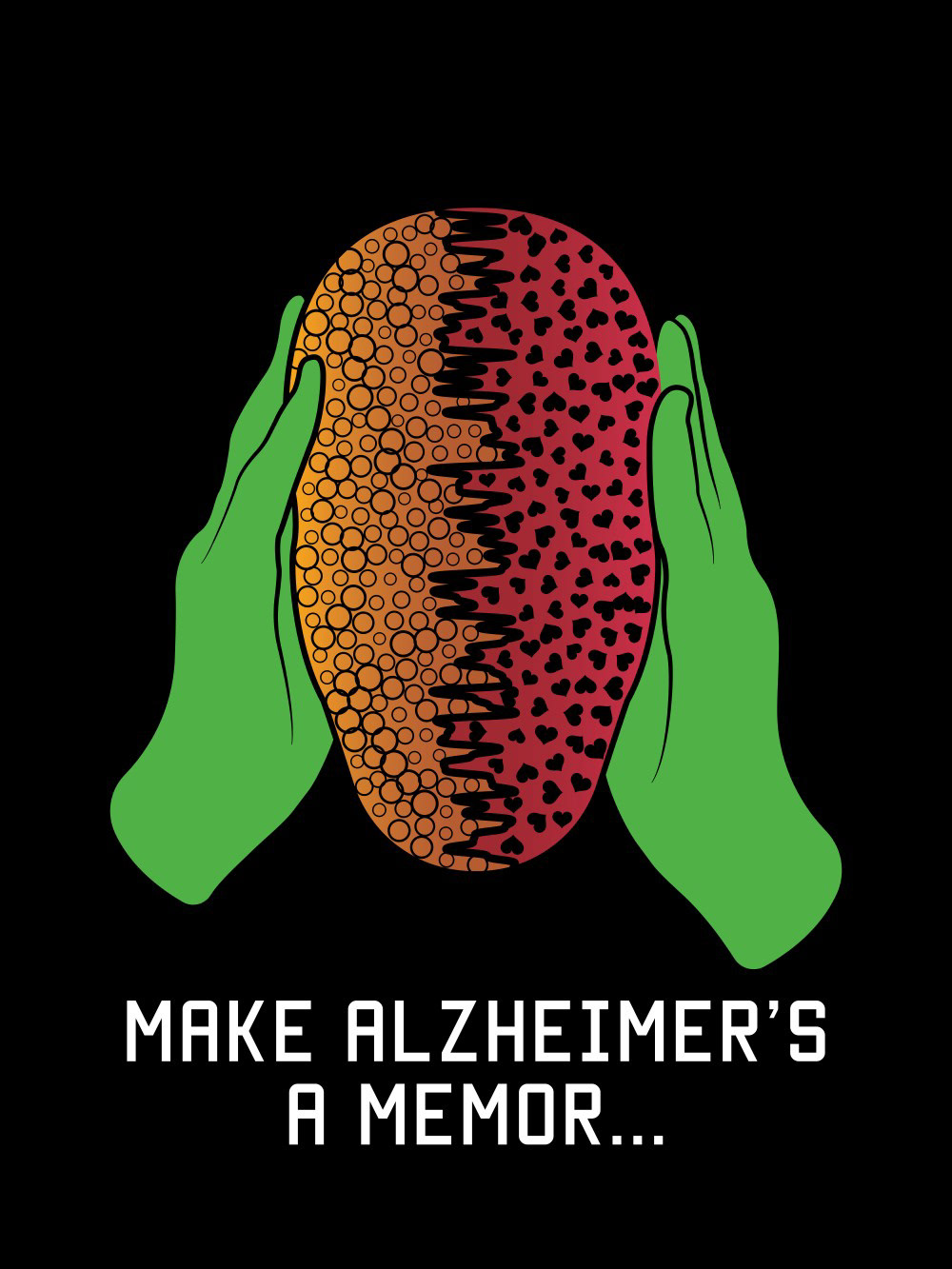 ALZHEIMER'S CHARITY DESIGN CONCEPT [ON BLACK]