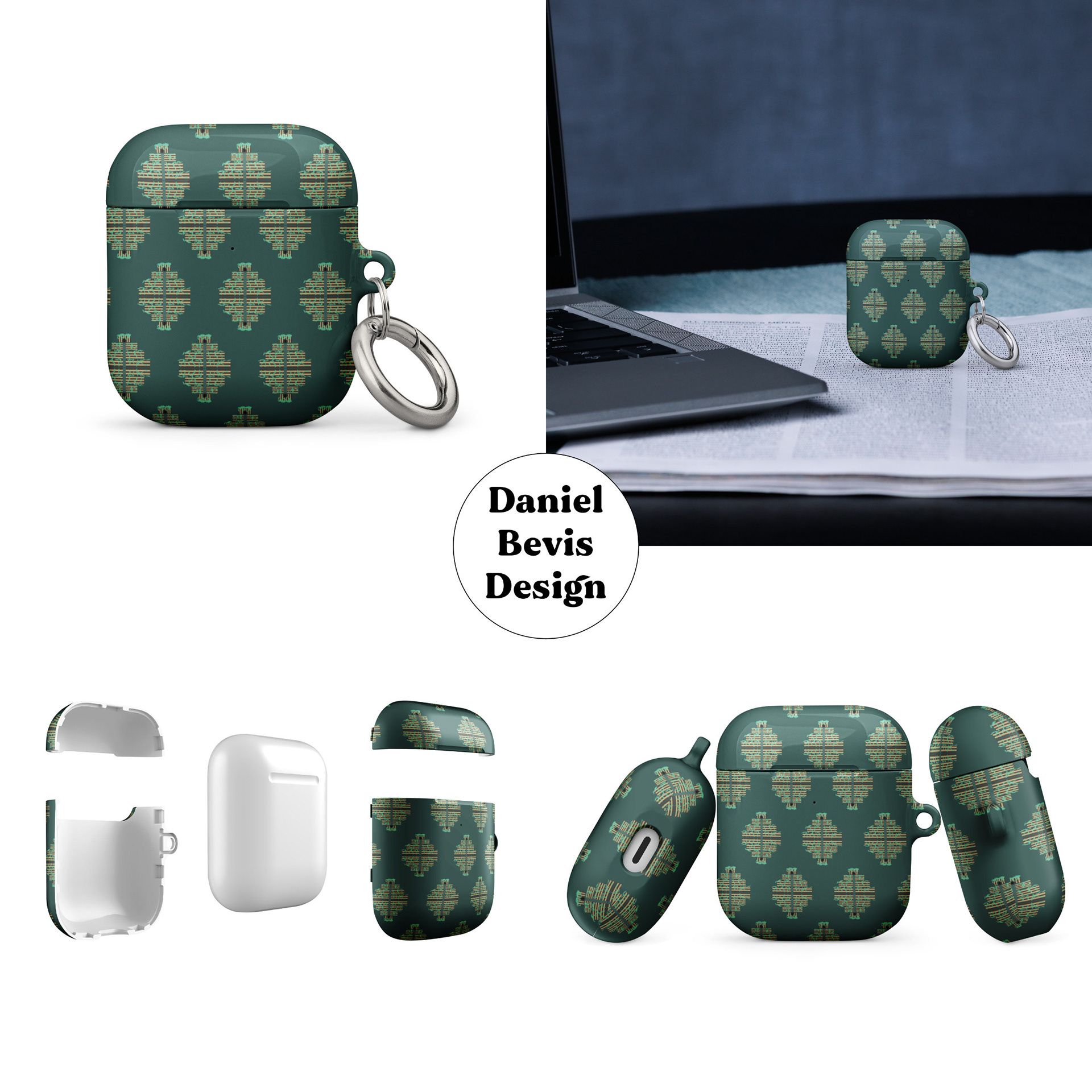 GEO MOSSY TEMPLES - ADVENTURER_AIRPOD GEN 1 CASES MOCKUPS COLLAGE