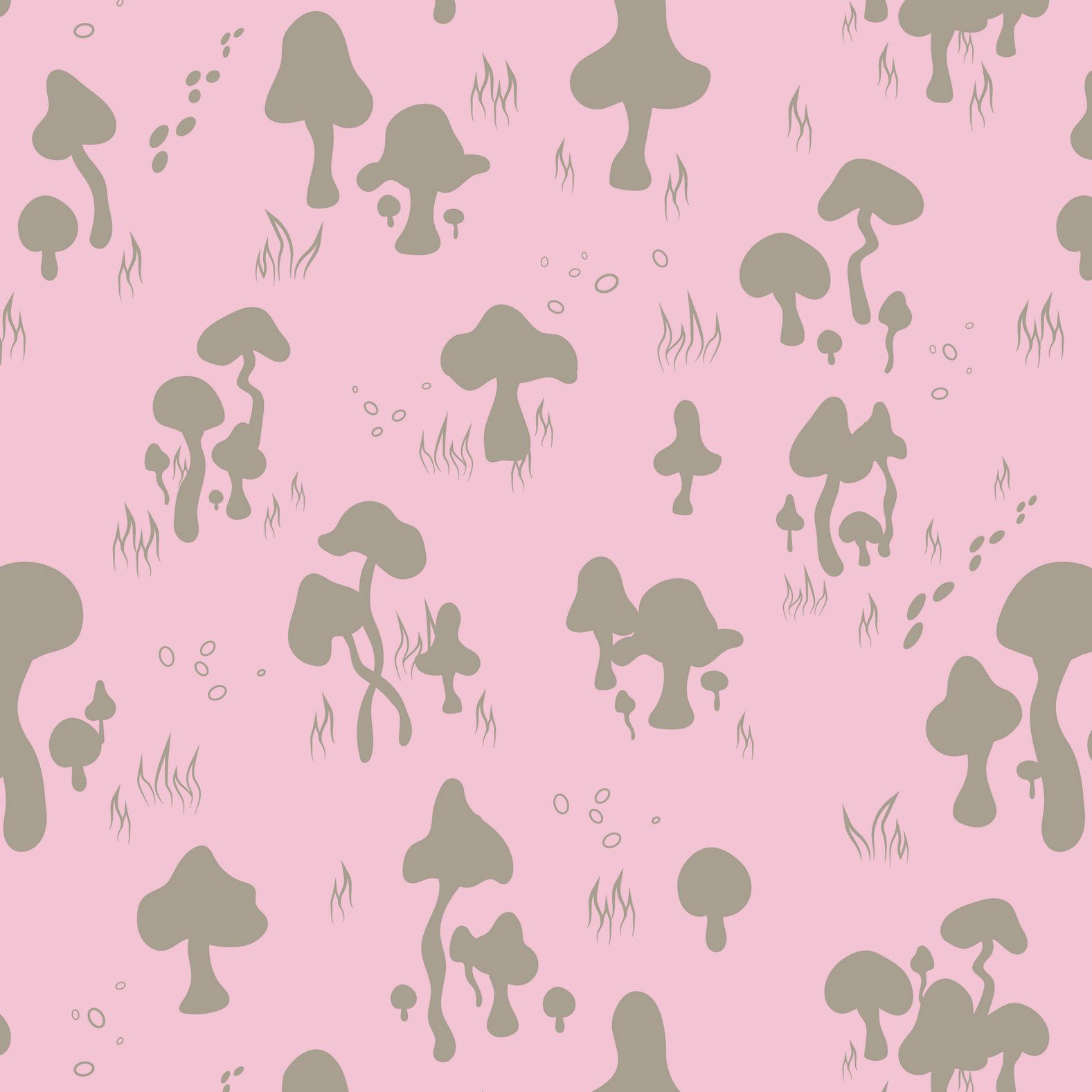 MONO MUSHROOMS MEADOW - ROCK GREY & FAIRYTALE PINK
