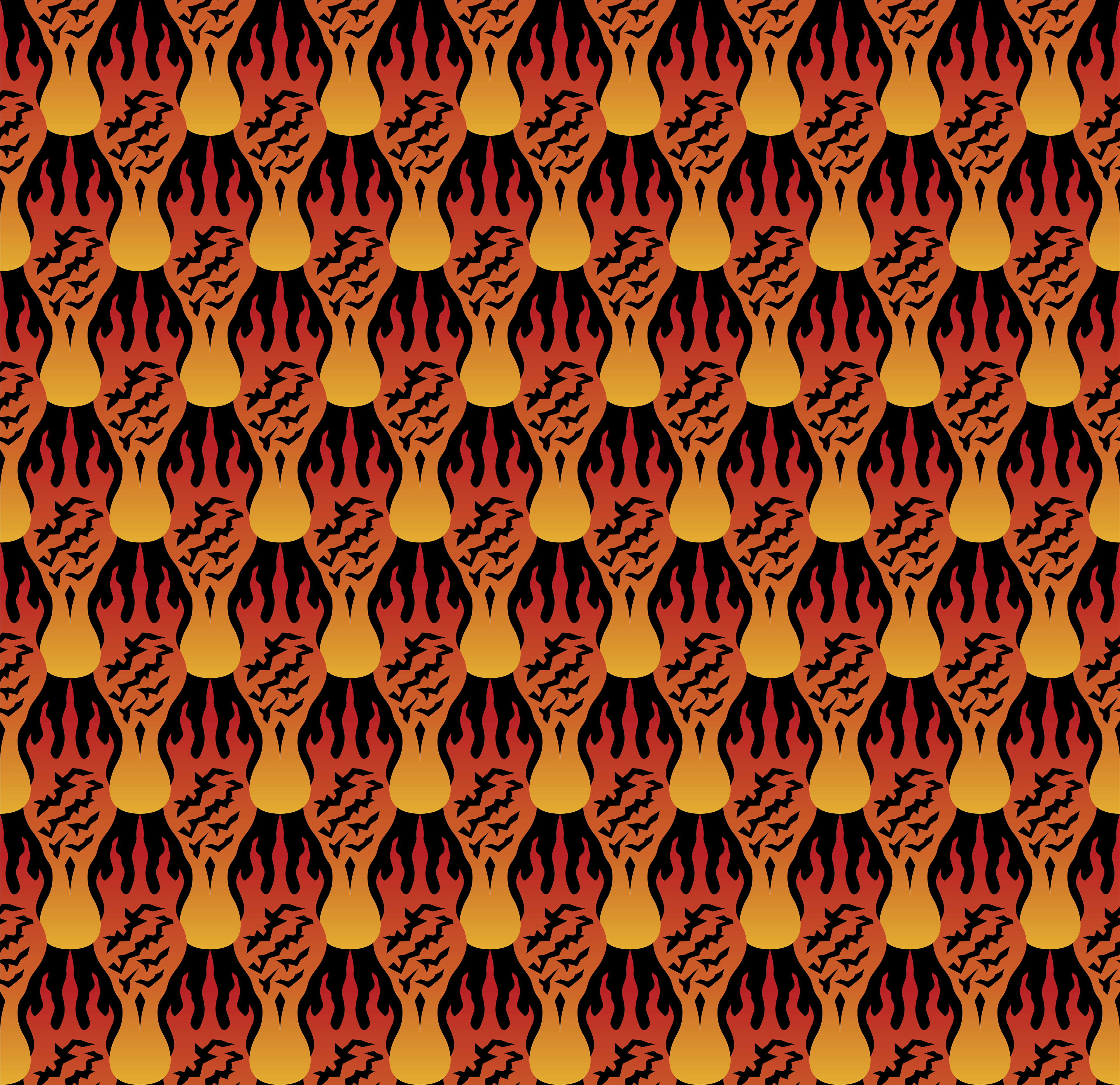 SCORCH PATTERN [ON BLACK]