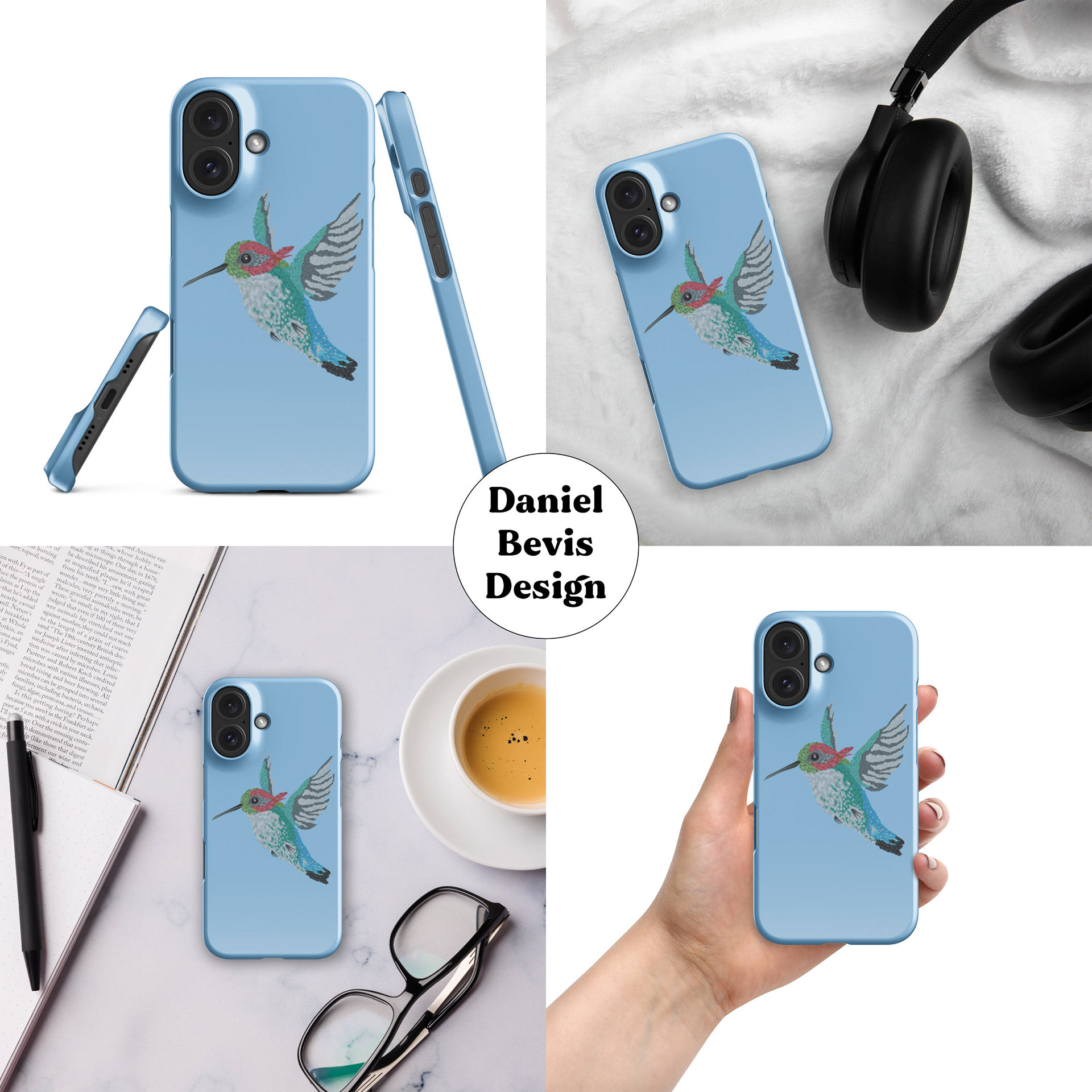 BEE HUMMINGBIRD - SKY BLUE_IPHONE CASE MOCKUPS