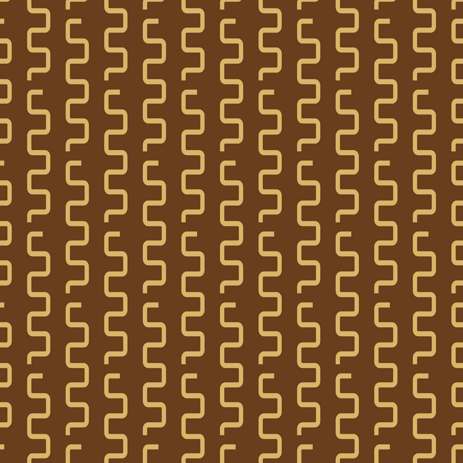 GEO WEAVING LINES - GOLD & EARTH BROWN