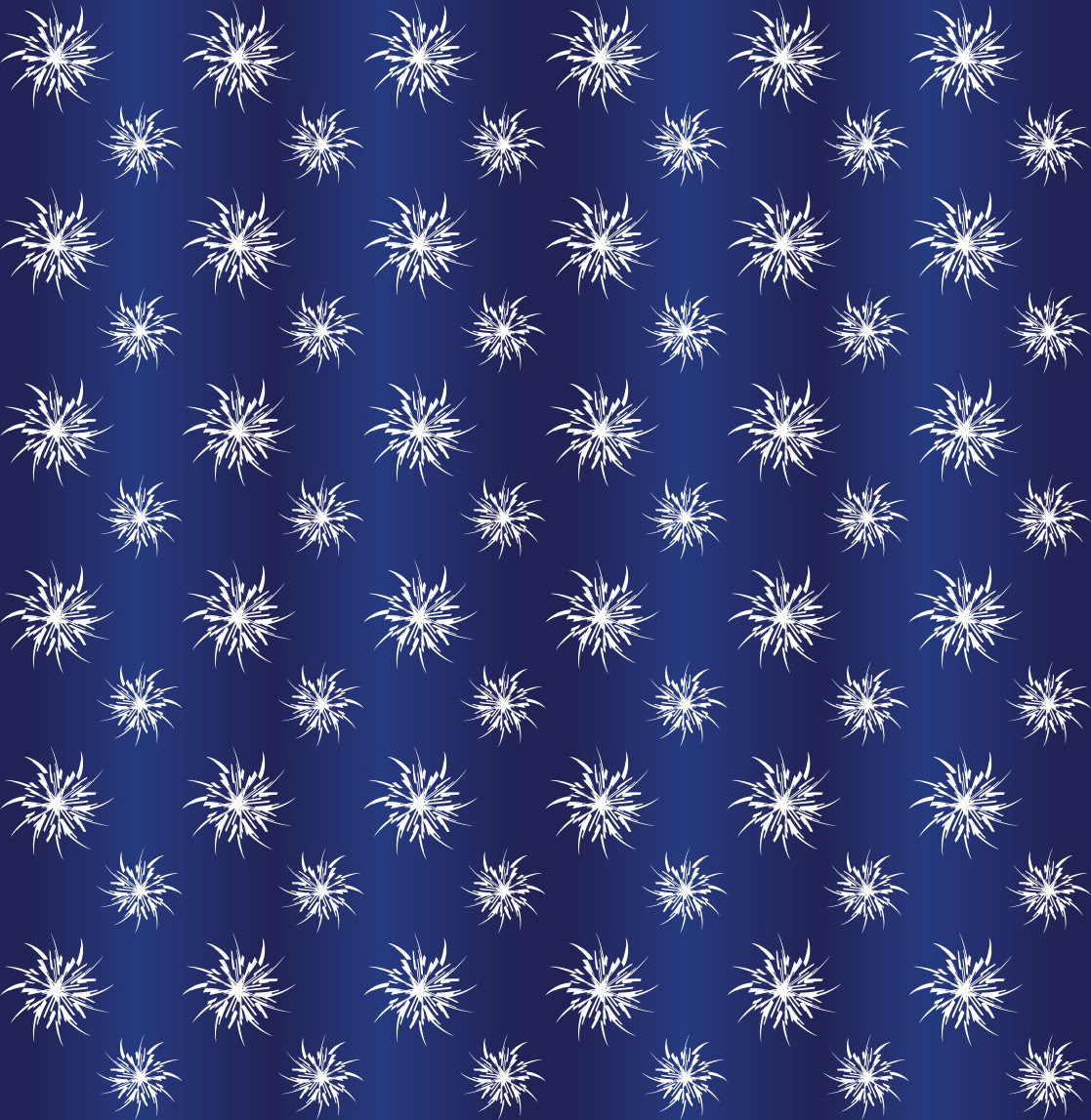 WHITE SNOWFLAKES PATTERN [BLUE]