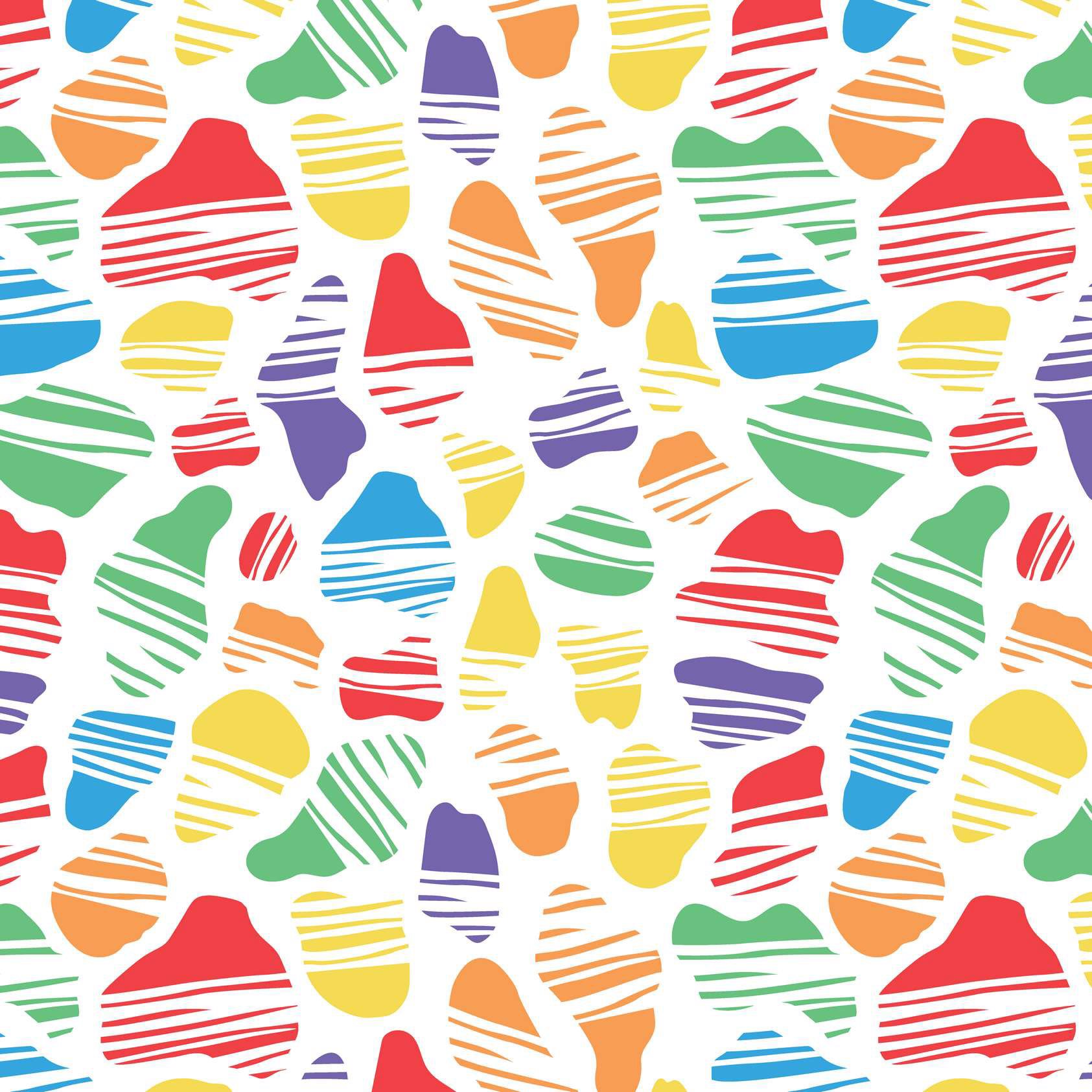 SPOTTED OKAPI PRINT CLASSIC RAINBOW
