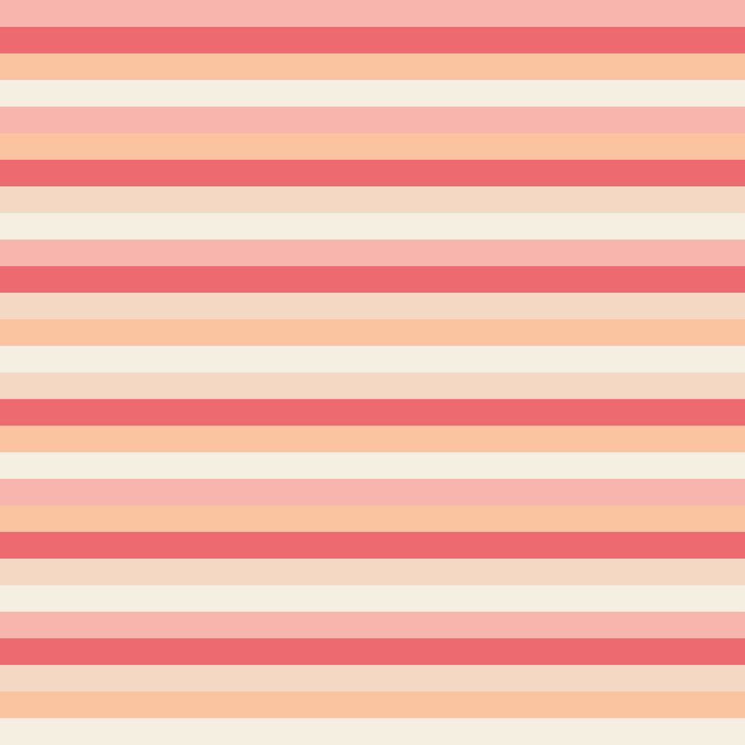 PEACH PINK STRIPES [HORIZONTAL]