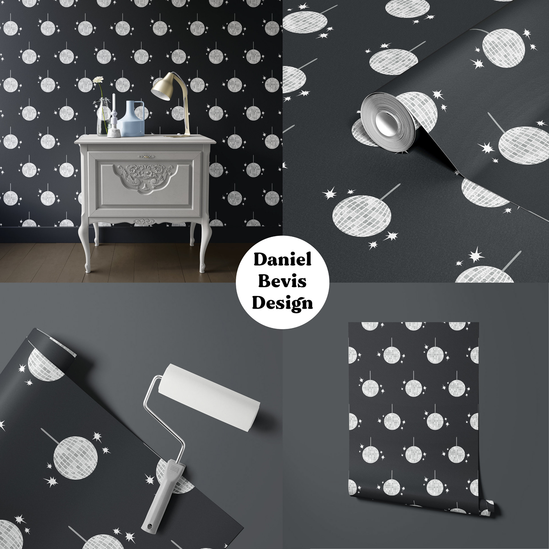 DISCO BALLS_HOME LIFESTYLE WALLPAPER COLLAGE