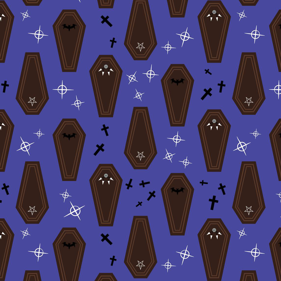 STARRY VAMPIRE COFFINS - GHOSTLY PURPLE