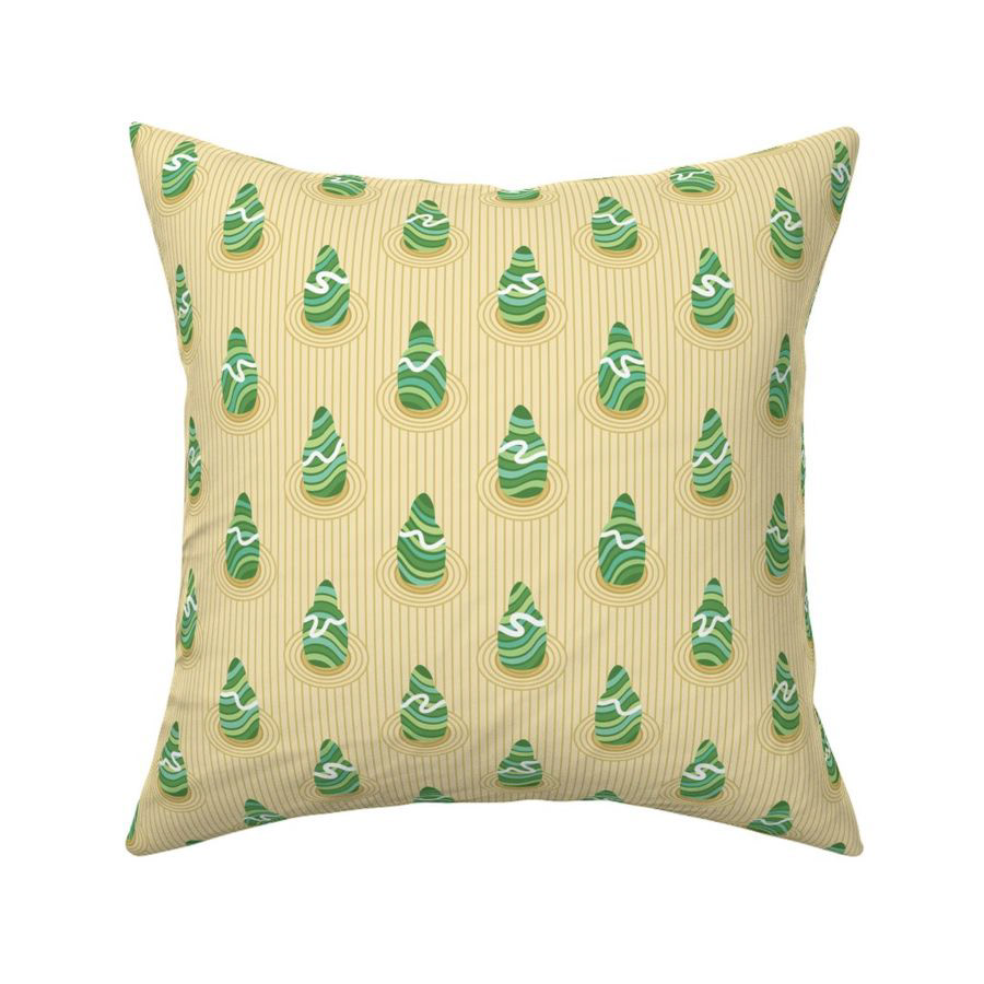 DRY ZEN GARDEN - GOLDEN LAND THROW PILLOW