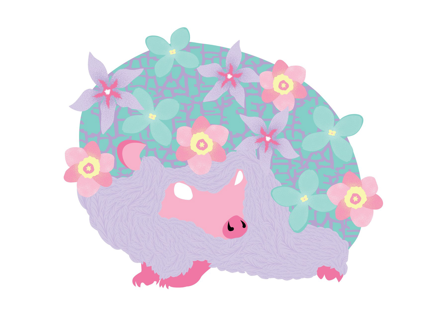 ABSTRACT SPRING HEDGEHOG ~ FAIRY VARIANT