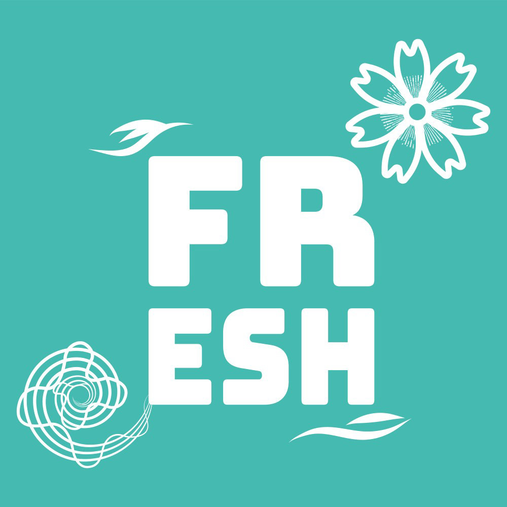 FRESH typographic [TEAL VARIANT]