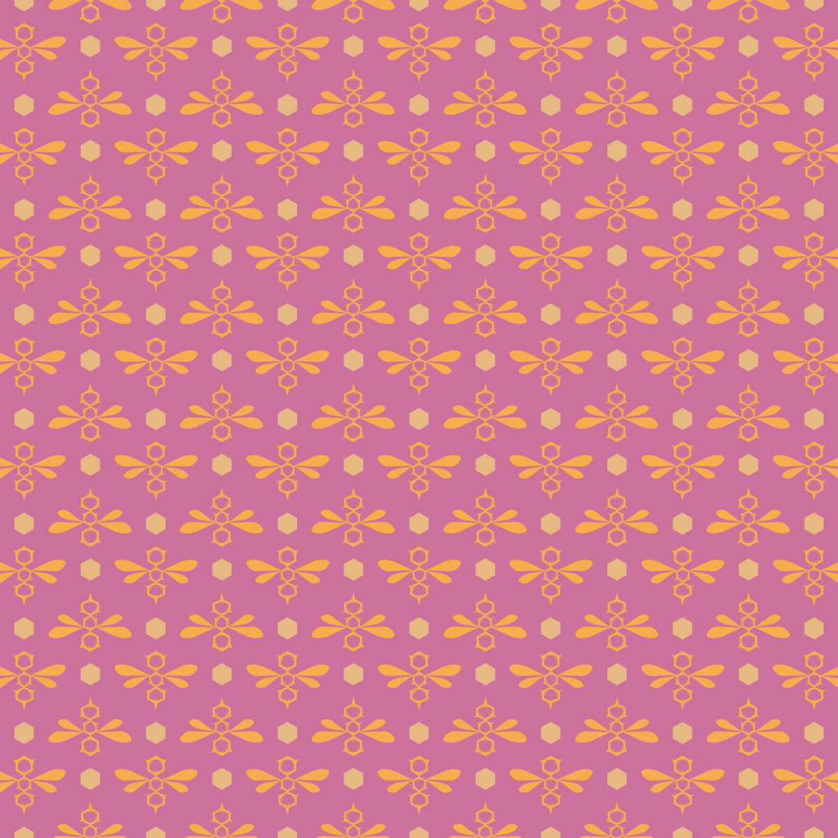 GEO BEES - GOLDEN ORANGES/PINK