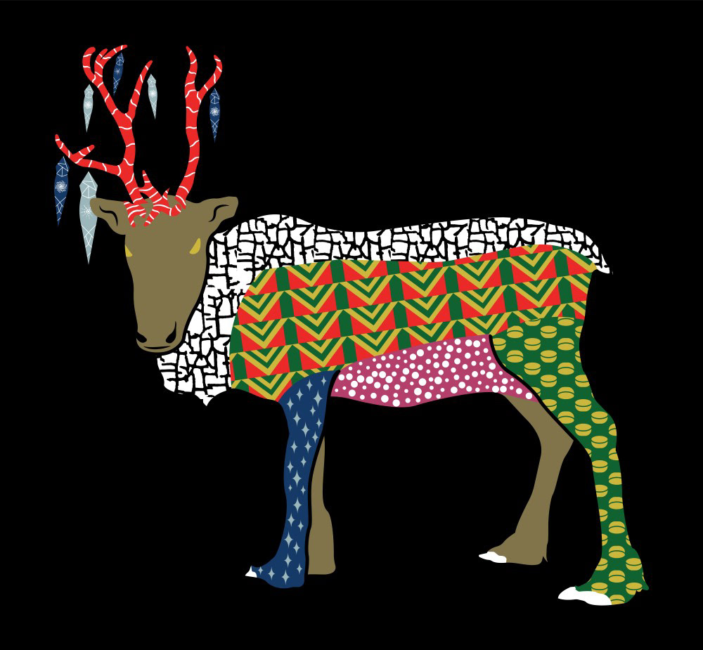 ABSTRACT REINDEER