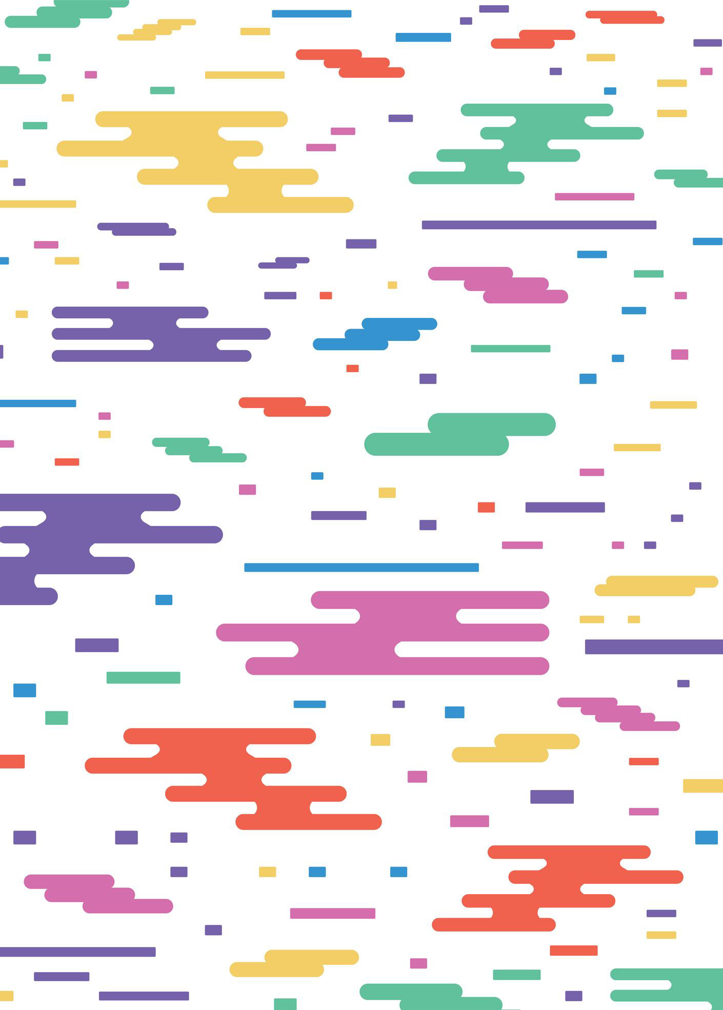 JAPANESE CLOUDS - RAINBOW 1, WHITE