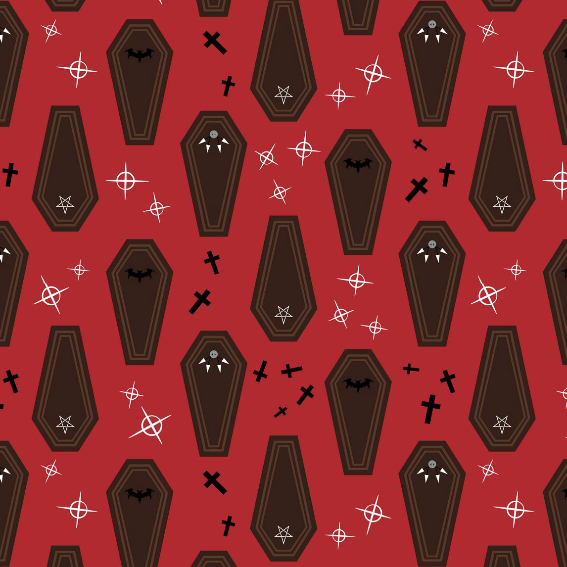 STARRY VAMPIRE COFFINS - STRAWBERRY RED